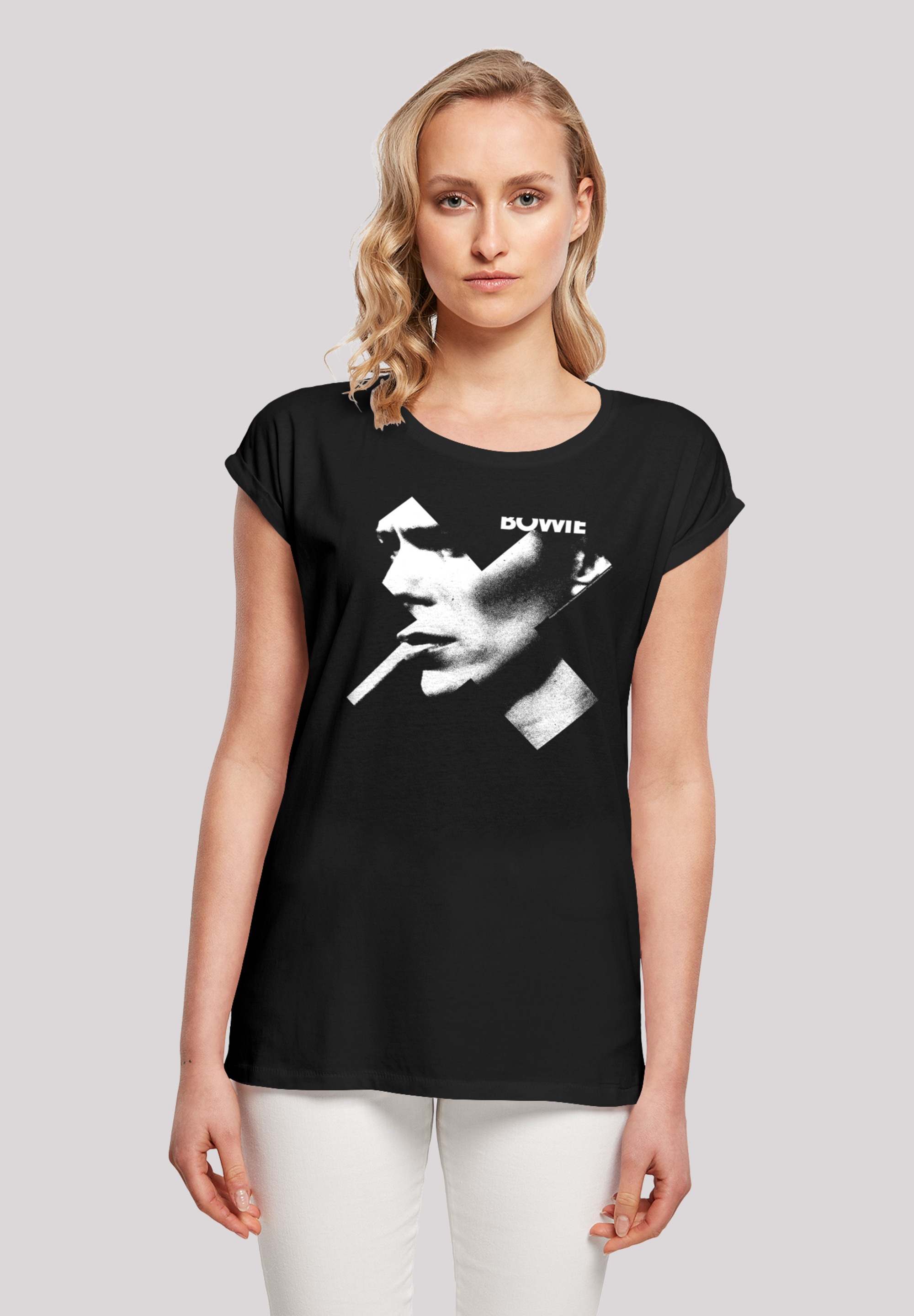 F4NT4STIC T-Shirt "David Bowie Smoke", Print