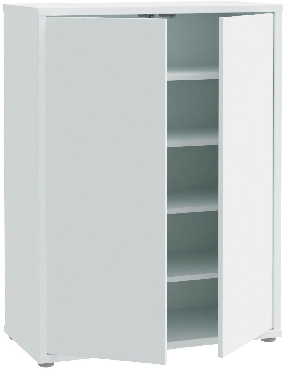 FORTE Schuhschrank »Alice Springs«, (B/H/T 74,5/99,1/34,9 cm), Stauraumschrank, Mehrzweckschrank, grifflose Front, Push to open