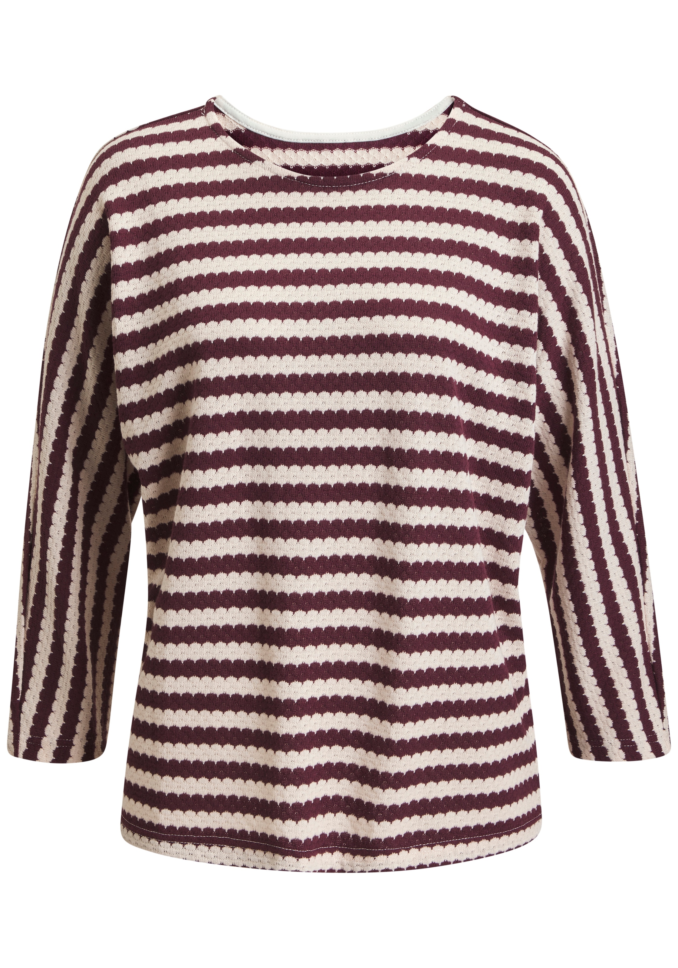 H.I.S 3/4-Arm-Shirt "mit Wellenstreifen" 1 aus besonderer Strukturqualität günstig online kaufen