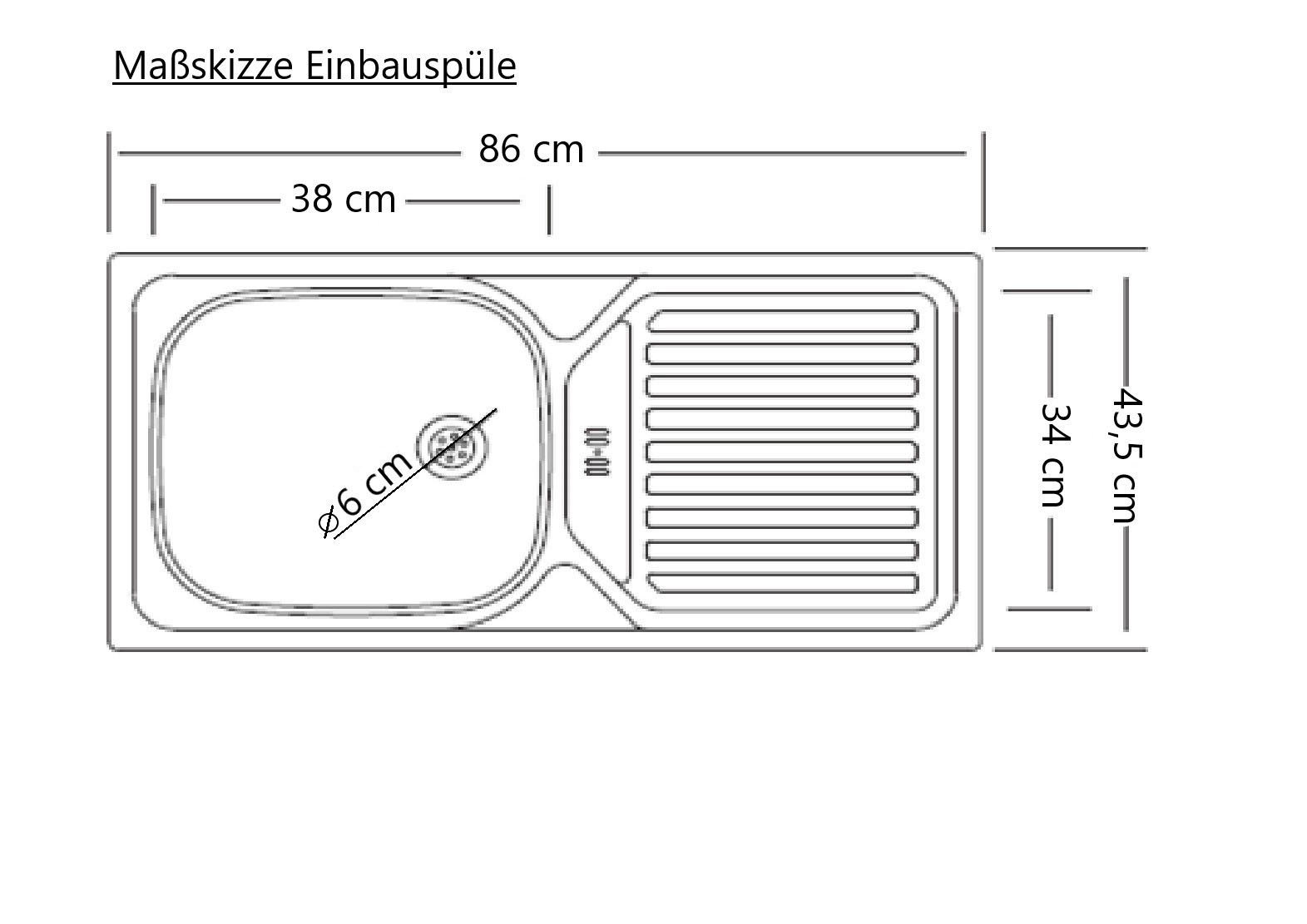Kochstation Küchenzeile »KS-Lani, mit MDF-Fronten«, Breite 240 cm, wahlweise mit E-Geräten, Höhen-Ausgleichsfüße 0-4 cm