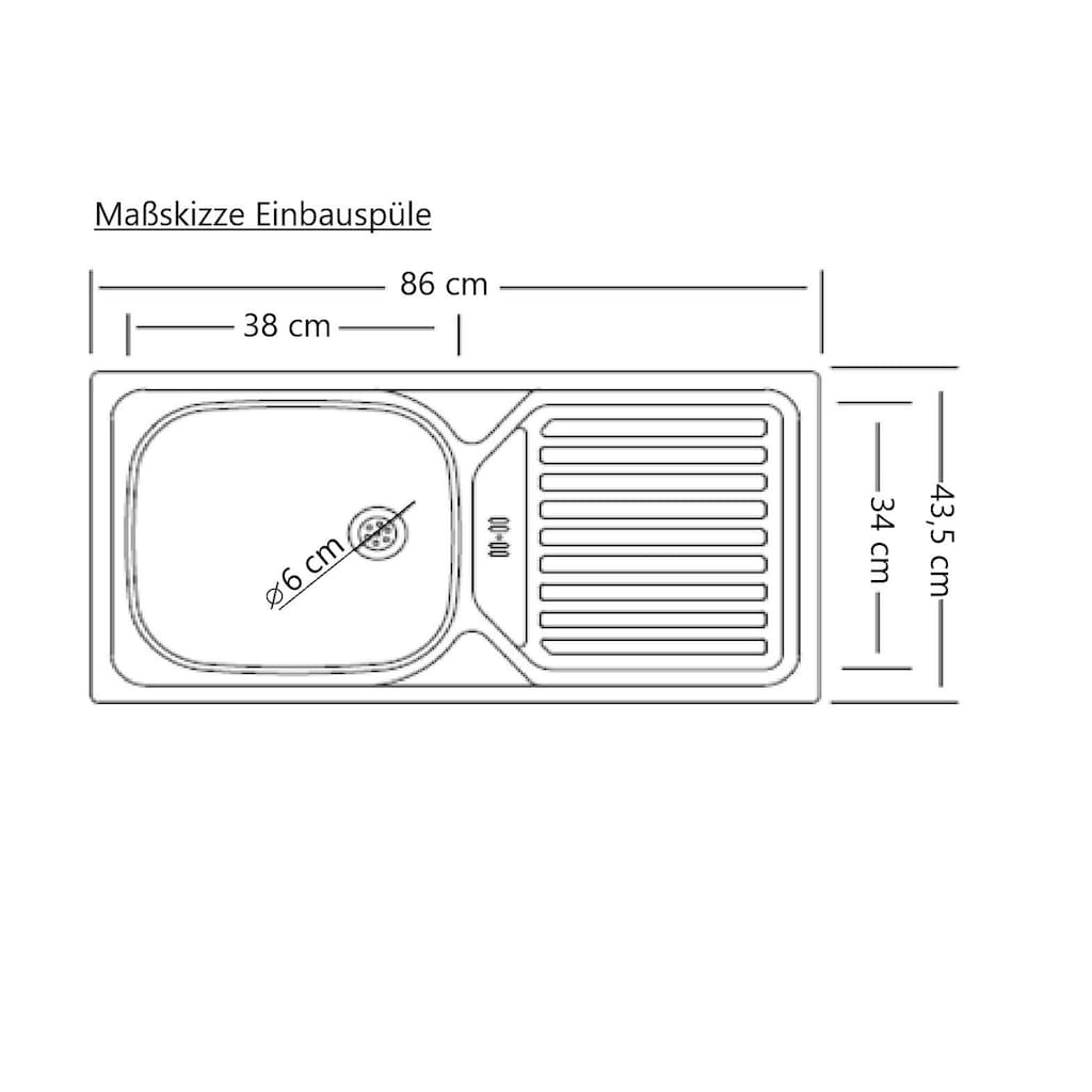 Kochstation Küchenzeile »KS-Lani, mit MDF-Fronten«