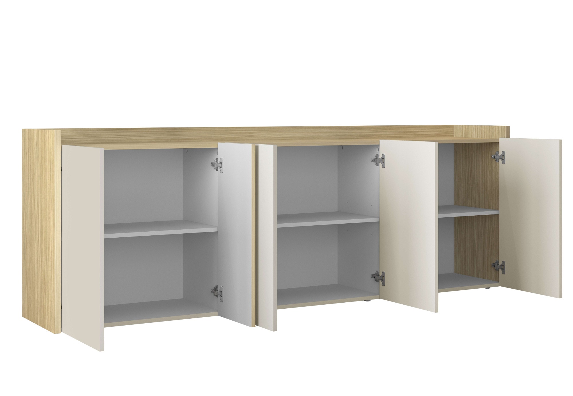 OTTO home Sideboard »Sideboard ALTEA, Kommode, Schrank, Kredenz« 1 Stk. tlg. Mit 6 Drehtüren, 6 Innenfächer, B.220 cm