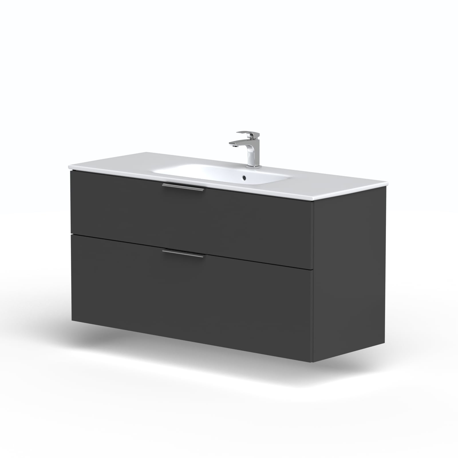 welltime Waschtisch »Ahus« Mit Soft-Close-Funktion, Vollauszüge, inkl. Becken , Breite 120 cm