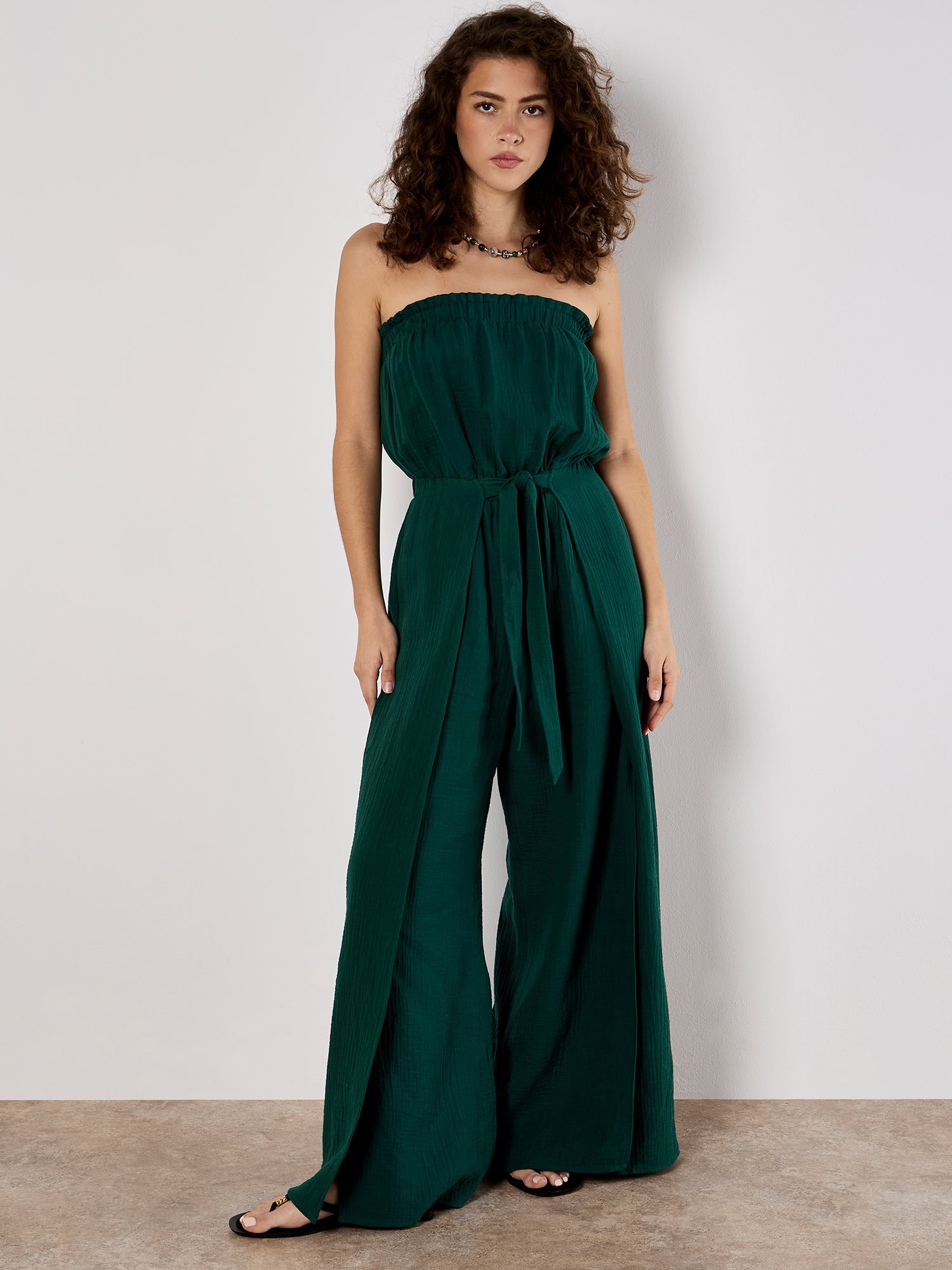 Apricot Jumpsuit "Bandeau-Tetra-Overall" 2 mit Wickelbein