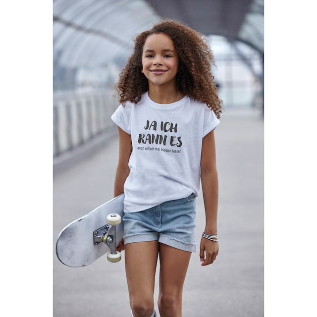 KIDSWORLD T-Shirt »Ja ich kann es ...«, mit coolem Spruch bestellen | BAUR