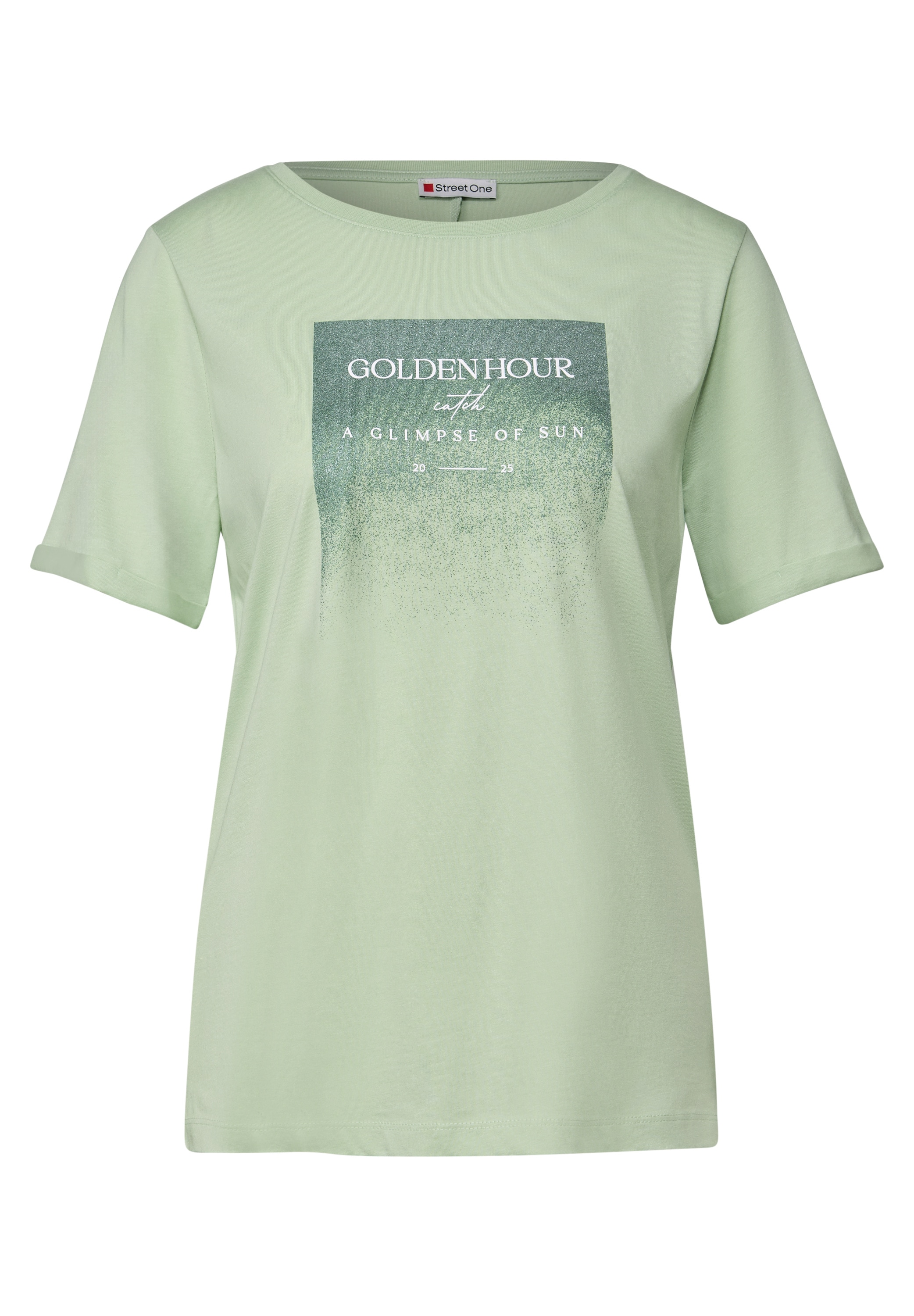 STREET ONE T-Shirt, mit U-Boot-Ausschnitt