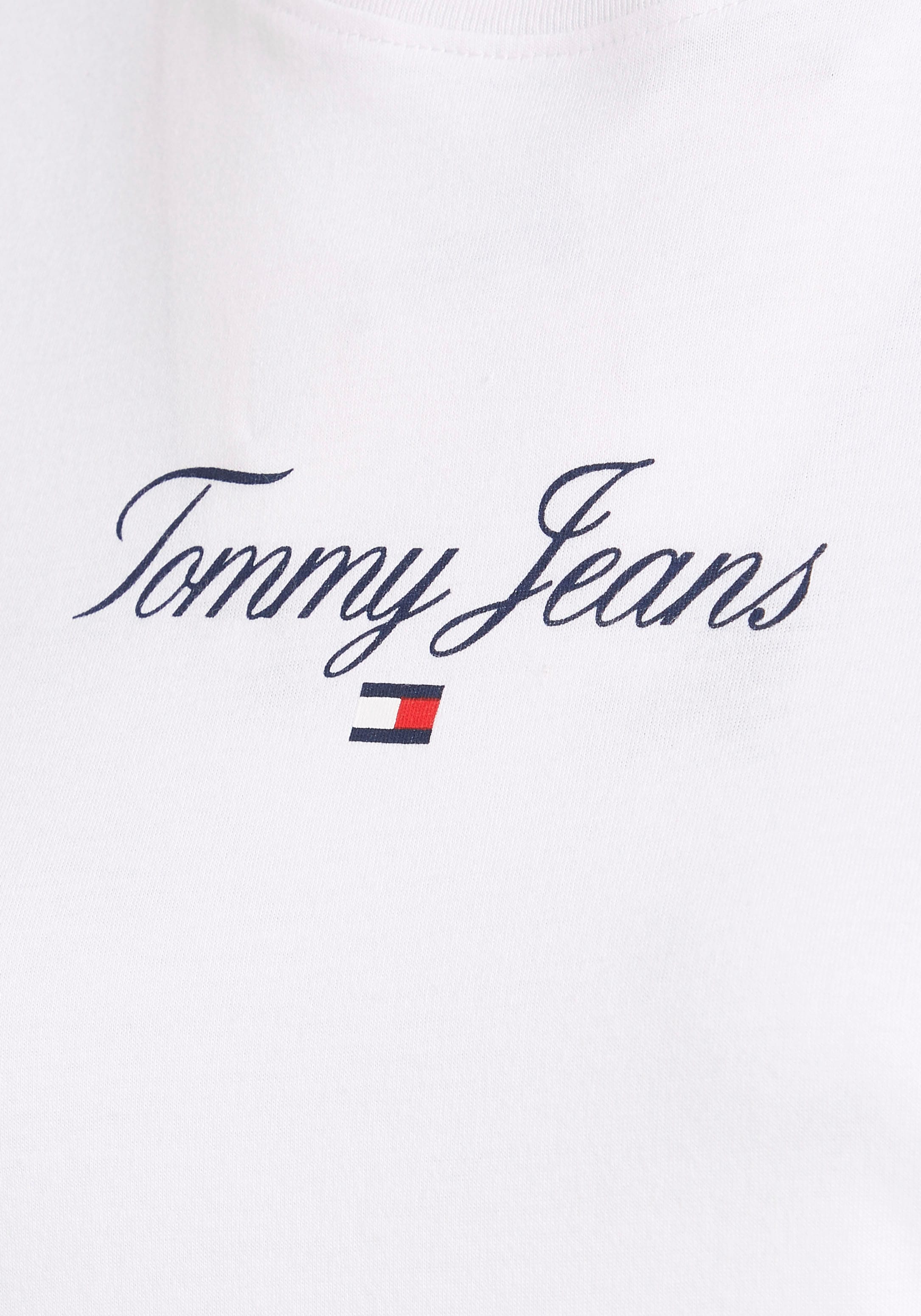 Tommy Jeans T-Shirt »TJW BBY LOGO Jeans 1 | kaufen online Labeldruck BAUR mit SS«, Tommy ESSENTIAL