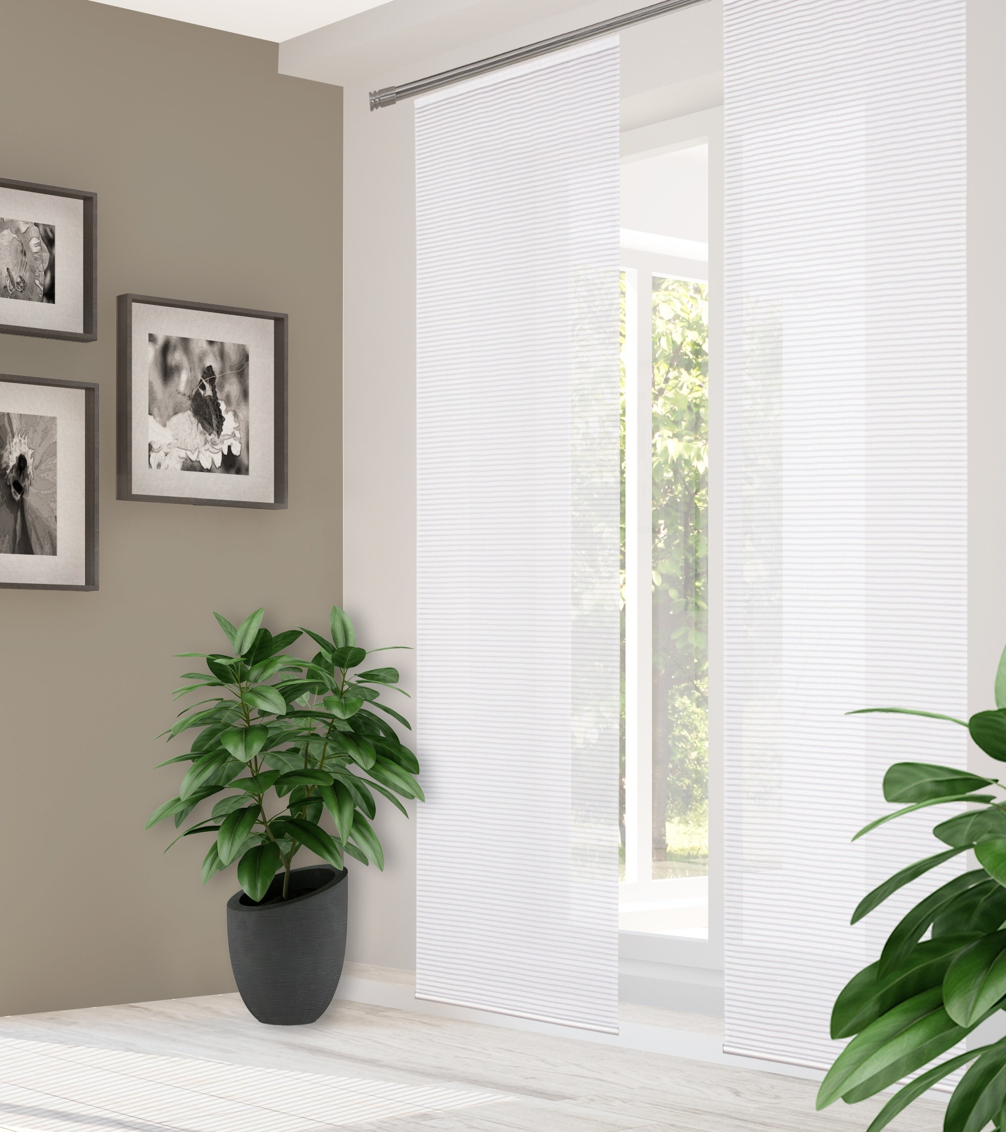 HOME in green Schiebegardine "ROMOLUS" Paneelwagen 1 Stk. tlg. UNI, BAMBUSO günstig online kaufen