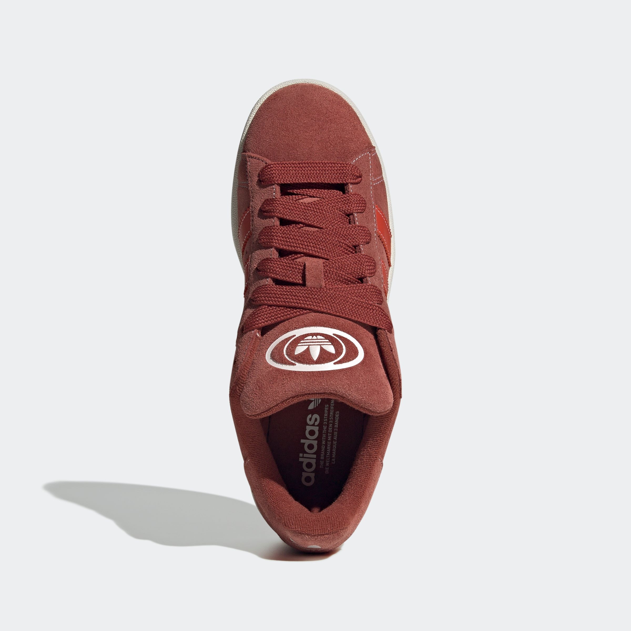 Sneaker ADIDAS ORIGINALS "CAMPUS 00S", Herren, Gr. 41, weiß (preloved ruby, preloved rot, sanftes weiß), Leder, Schuhe Sneaker, Topseller 3