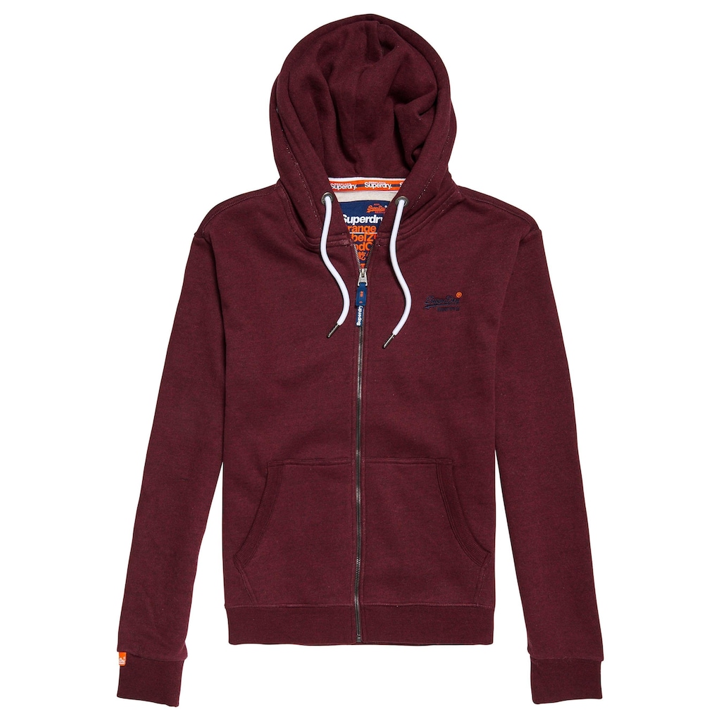 Superdry Kapuzensweatjacke »ORANGE LABEL CLASSIC ZIP HOOD«