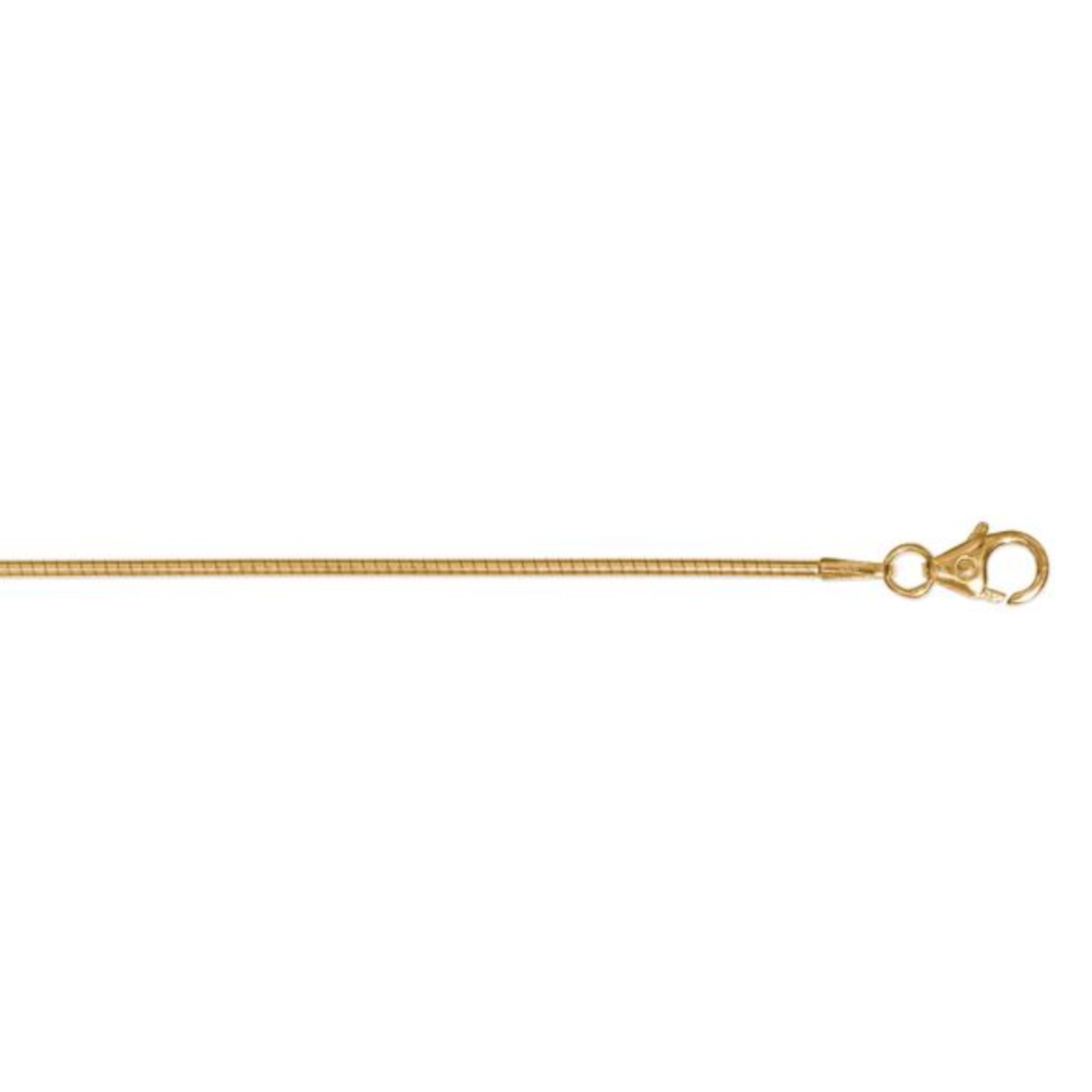 Goldkette ONE ELEMENT "Halskette Tonda rund Reif aus 585 Gelbgold Ø 1,2 mm" Gr. 42, gold, Halsketten, Damen, 42, Gelbgold 585 Gold, Gelbgold 585, Gold, Goldkette, Schlicht & schön – dezente Eleganz für jeden Tag