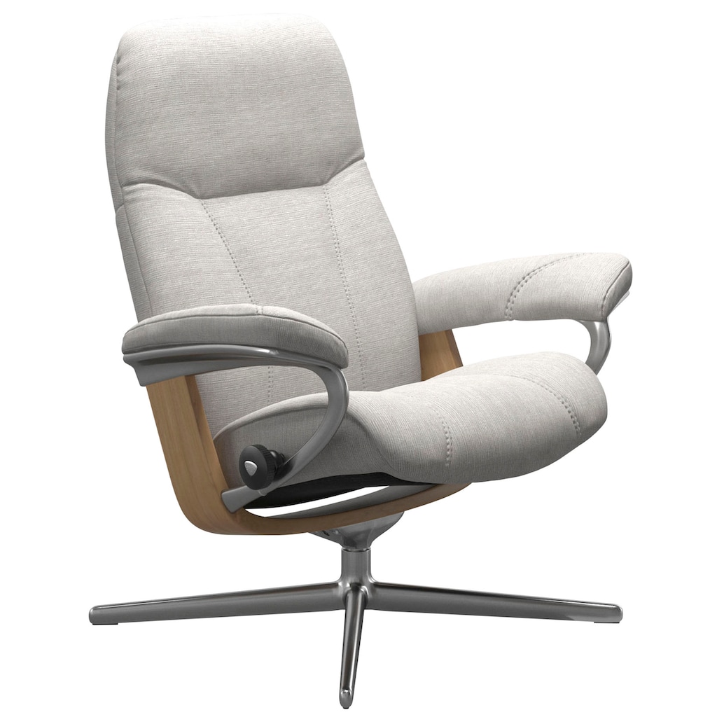 Stressless® Relaxsessel »Consul«, mit Cross Base, Größe S, M & L, Holzakzent Eiche