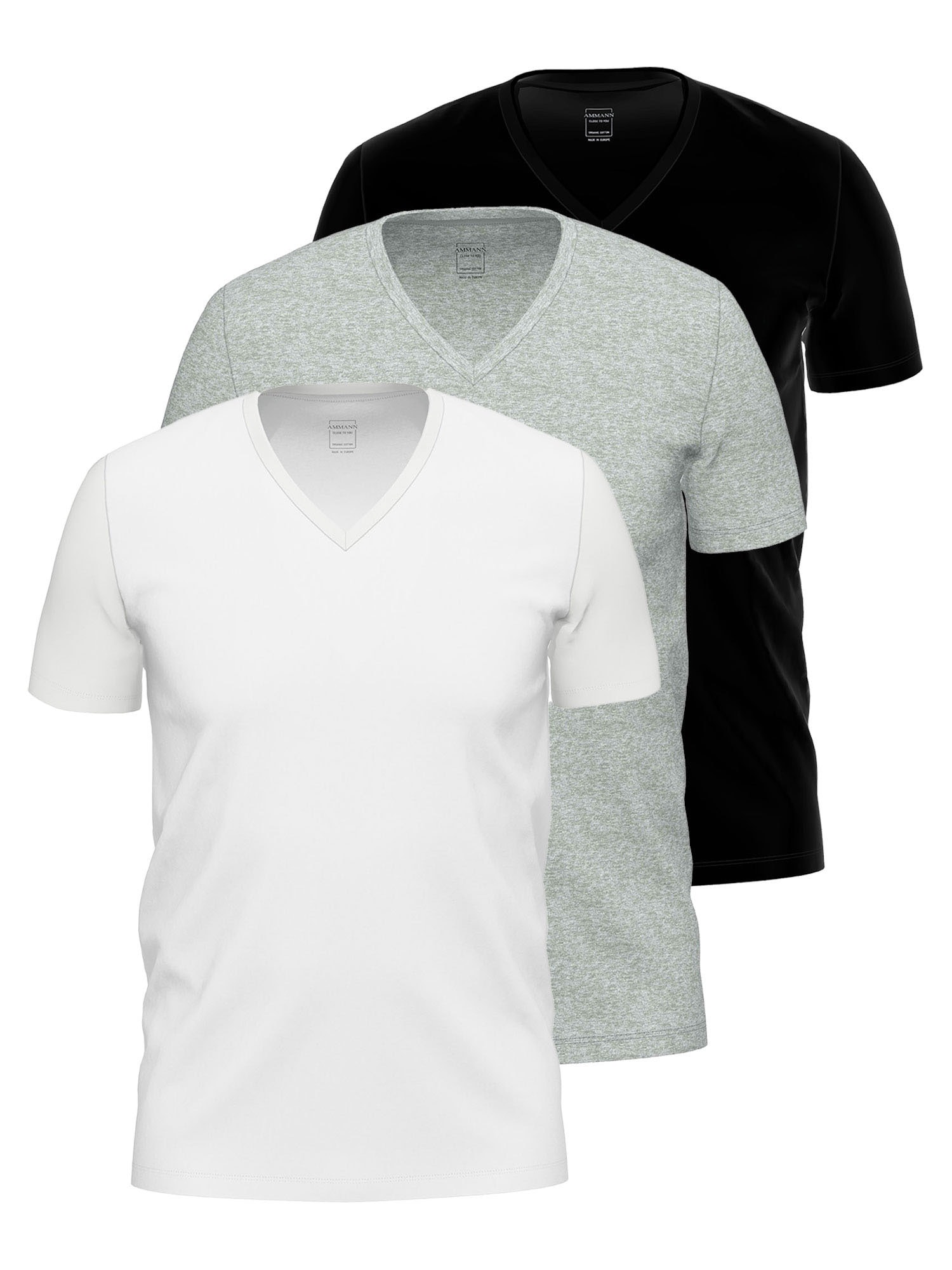 Ammann Unterhemd "3er Pack Shirt 1/2 Arm Day Modern / Close to you" 3 Stück