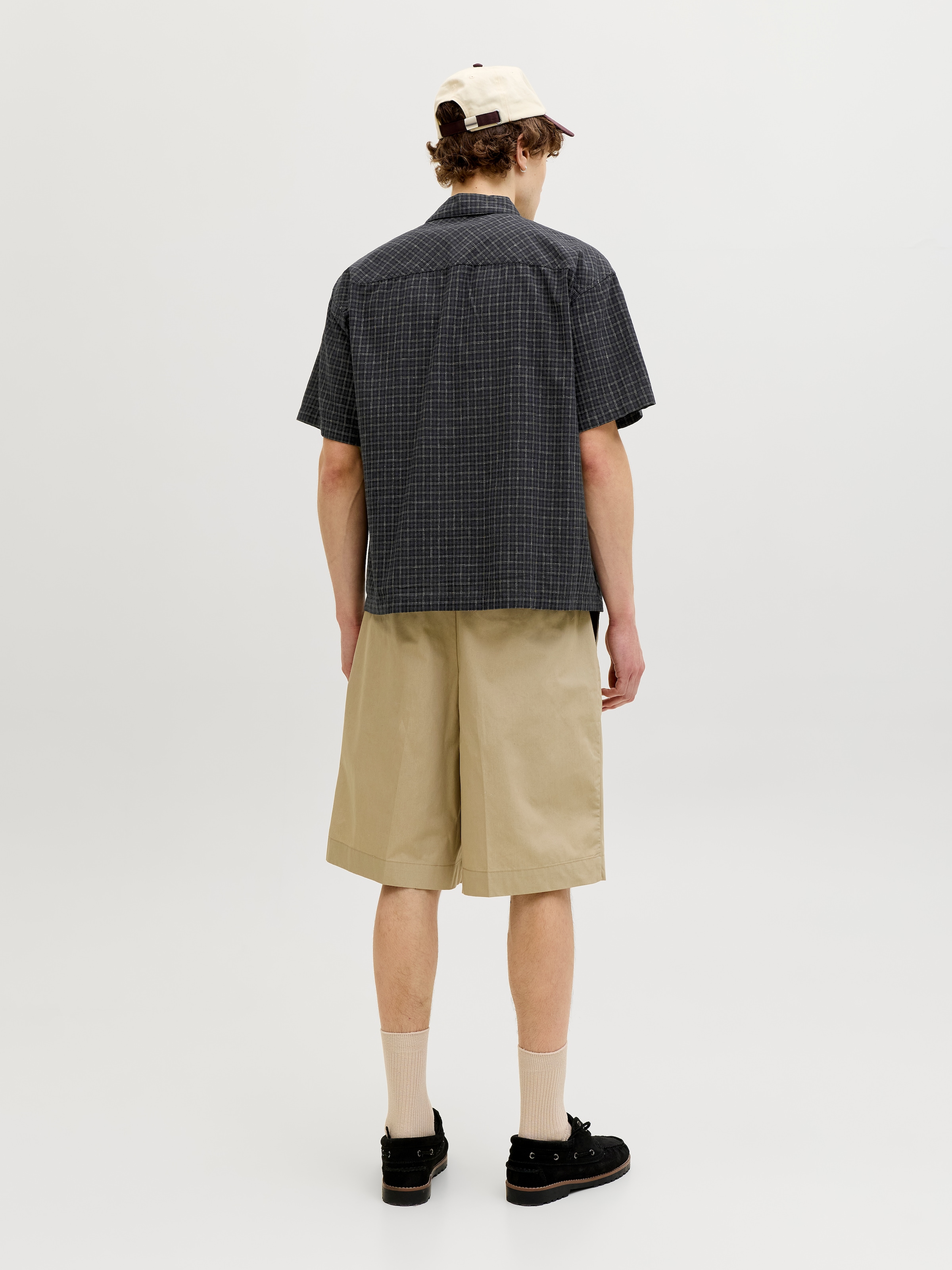Jack & Jones Kurzarmhemd »JORRIVIERA LINEN BLEND SHIRT SS LN« Baumwollmischung, regular fit