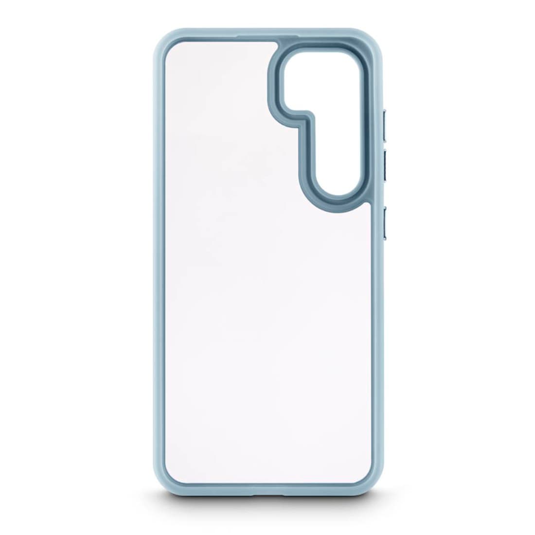 Hama Handyhülle »Handyhülle für Samsung Galaxy S24 durchsichtig blau, wireless Charging«, Smartphonetasche, Antivergilbung, Kratzschutz, erhöhte Kanten, Acryl
