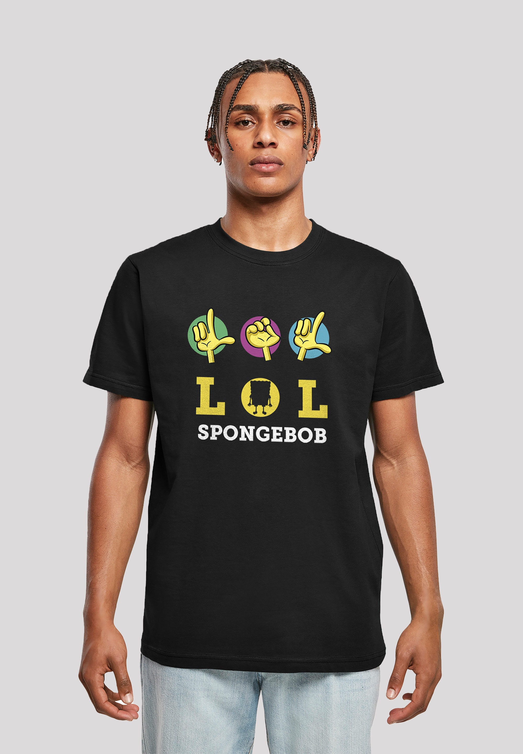 T-Shirt »Spongebob Schwammkopf LOL«, Herren,Premium Merch,Regular-Fit,Basic,Bedruckt