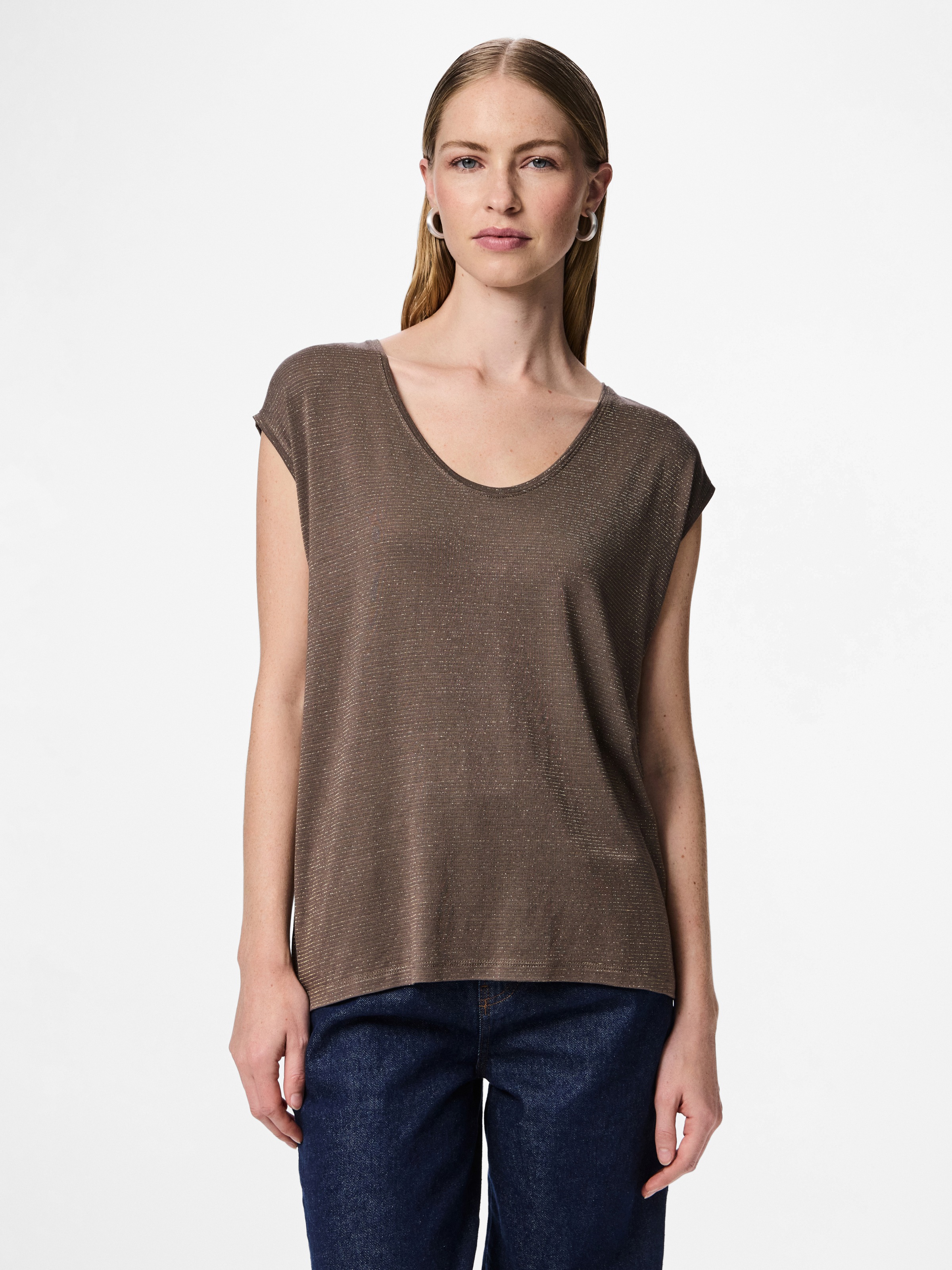 pieces Kurzarmshirt "PC BILLO" Viskosemischung, loose fit günstig online kaufen