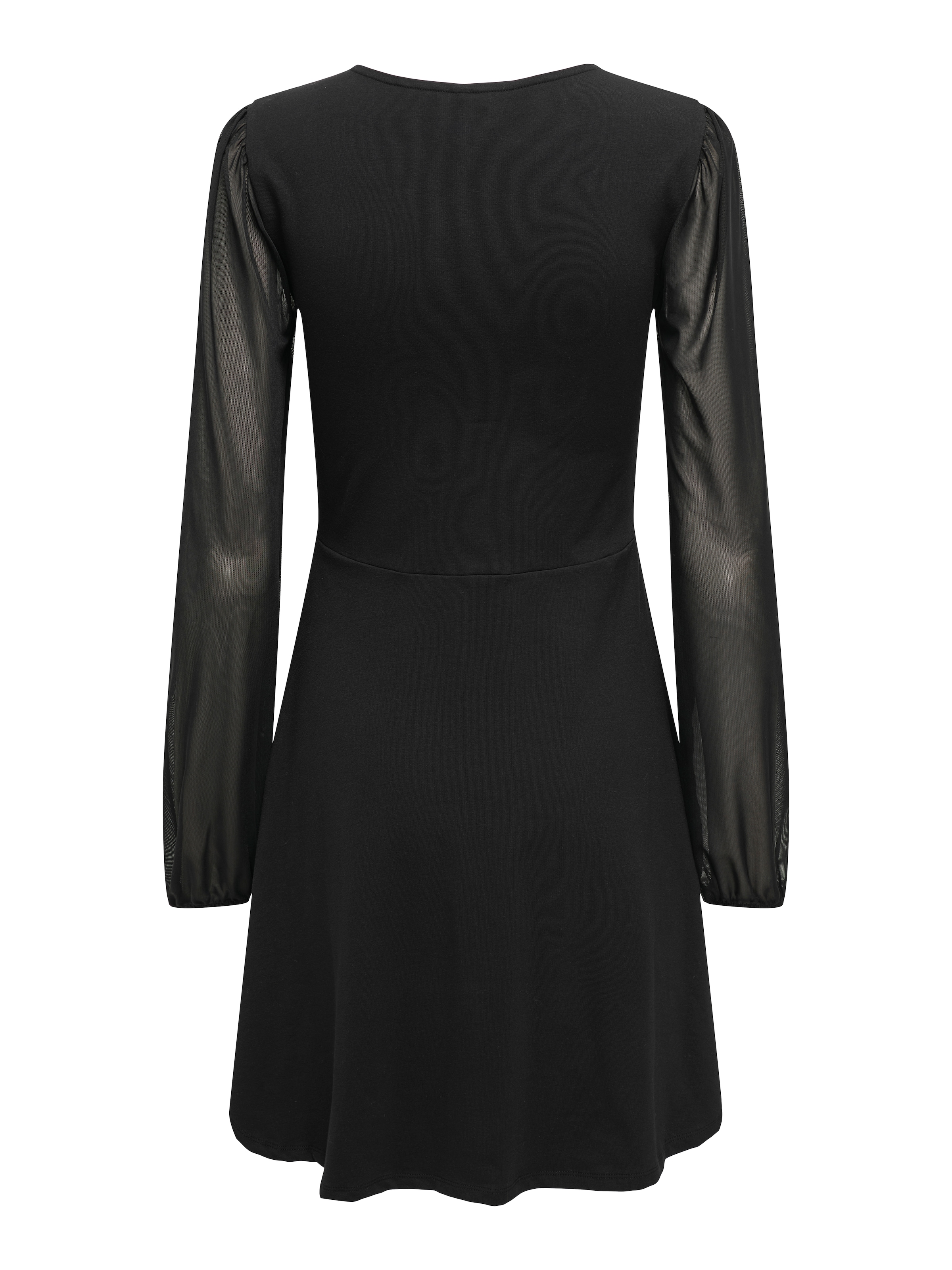 ONLY Jerseykleid »ONLELVA L/S DRESS CS JRS« Baumwollmischung, regular fit, leicht transparente Ärmel