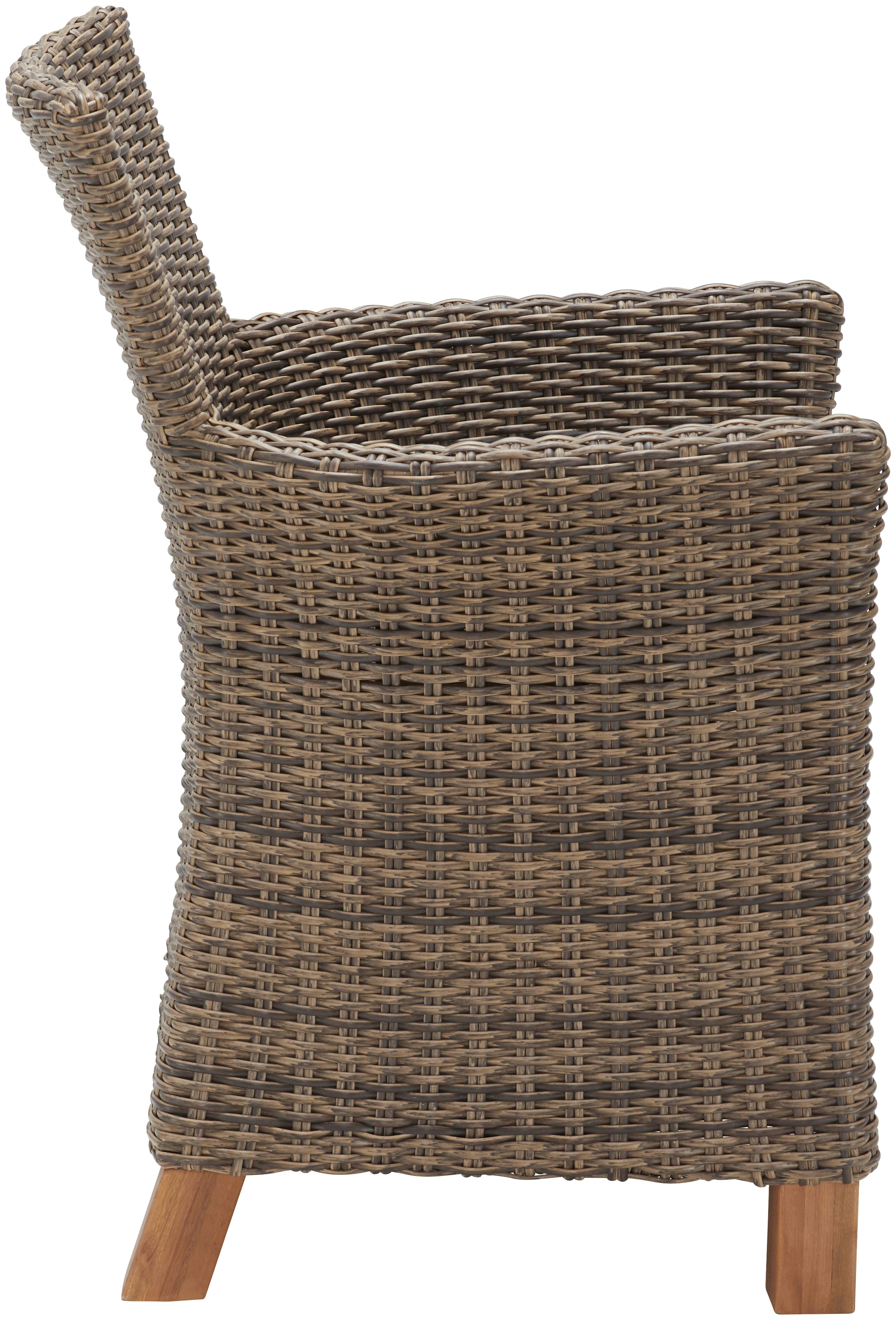 Garten-Essgruppe MERXX "Toskana", braun (braun, natur), Obermaterial: 100% Polyester. Füllung: 100% Polyurethan, Sitzmöbel-Sets, Aluminium, Polyrattan, Akazienholz FSC 100 %, geeignet für 8 Personen 2