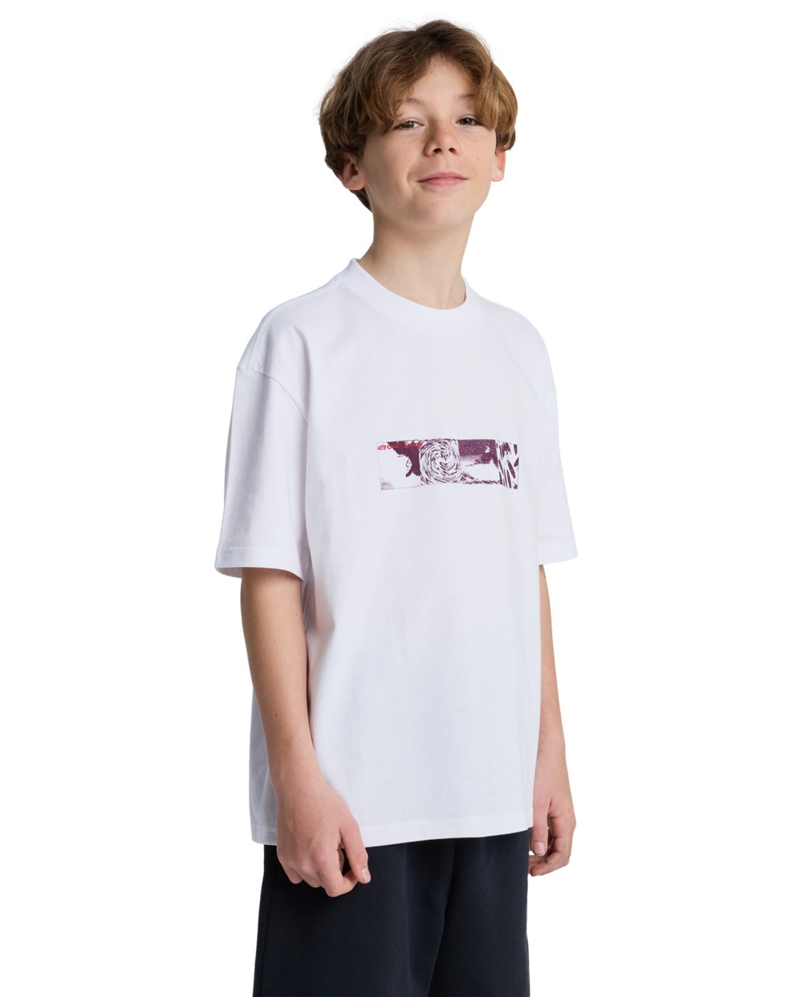 T-Shirt QUIKSILVER "Mercury Vortex", Jungen, Gr. 10, weiß, Obermaterial: 100% Walkfrottier;, Shirts T-Shirt 2