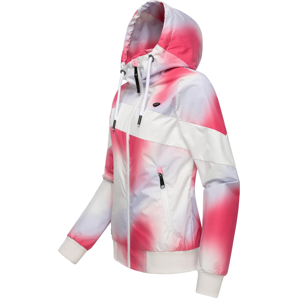 Ragwear Funktionsjacke »Nuggie Block Ombre Intl.«, mit Kapuze