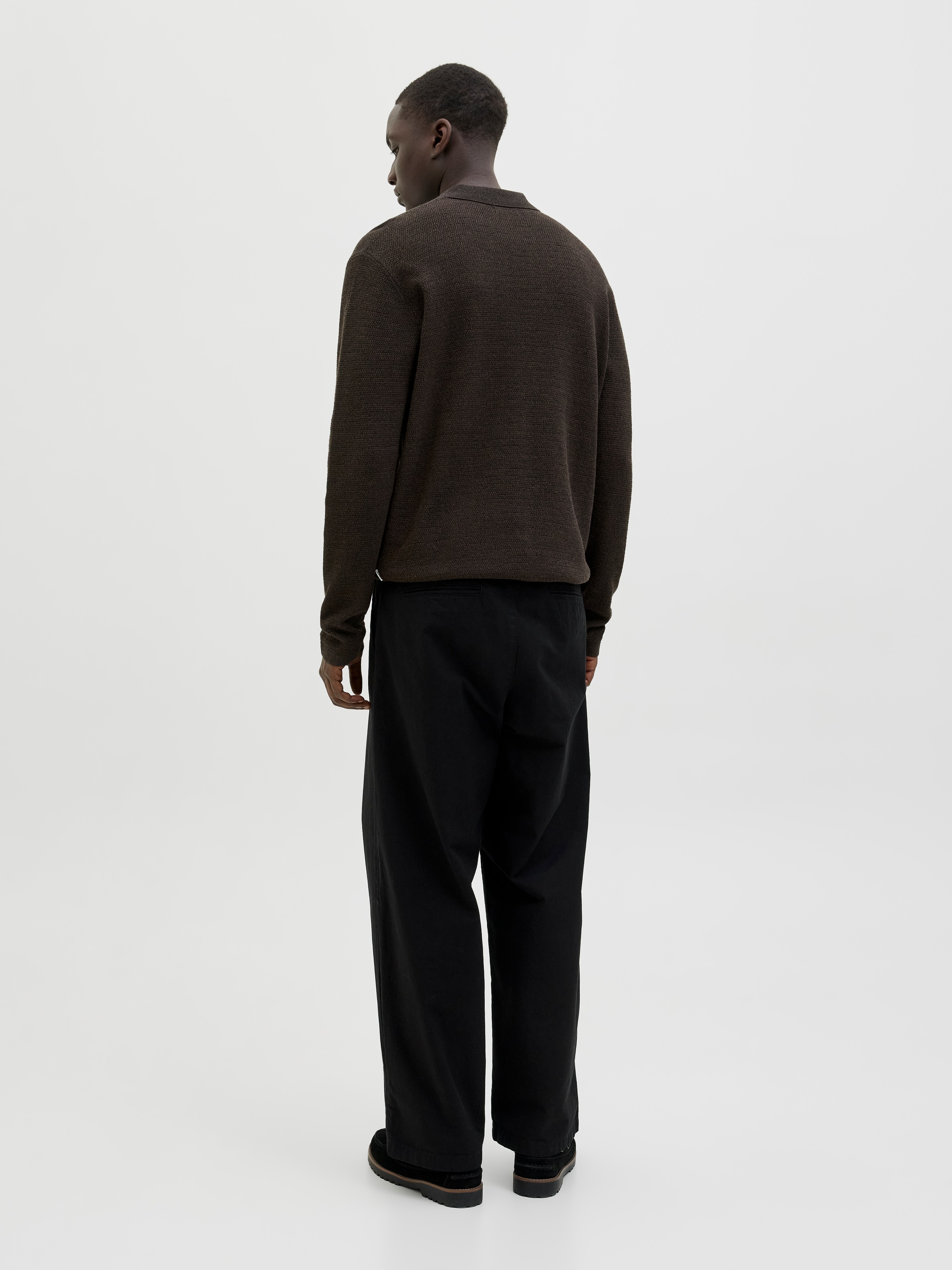Jack & Jones Strickpullover »JJEGEORGE KNIT POLO LS SN«