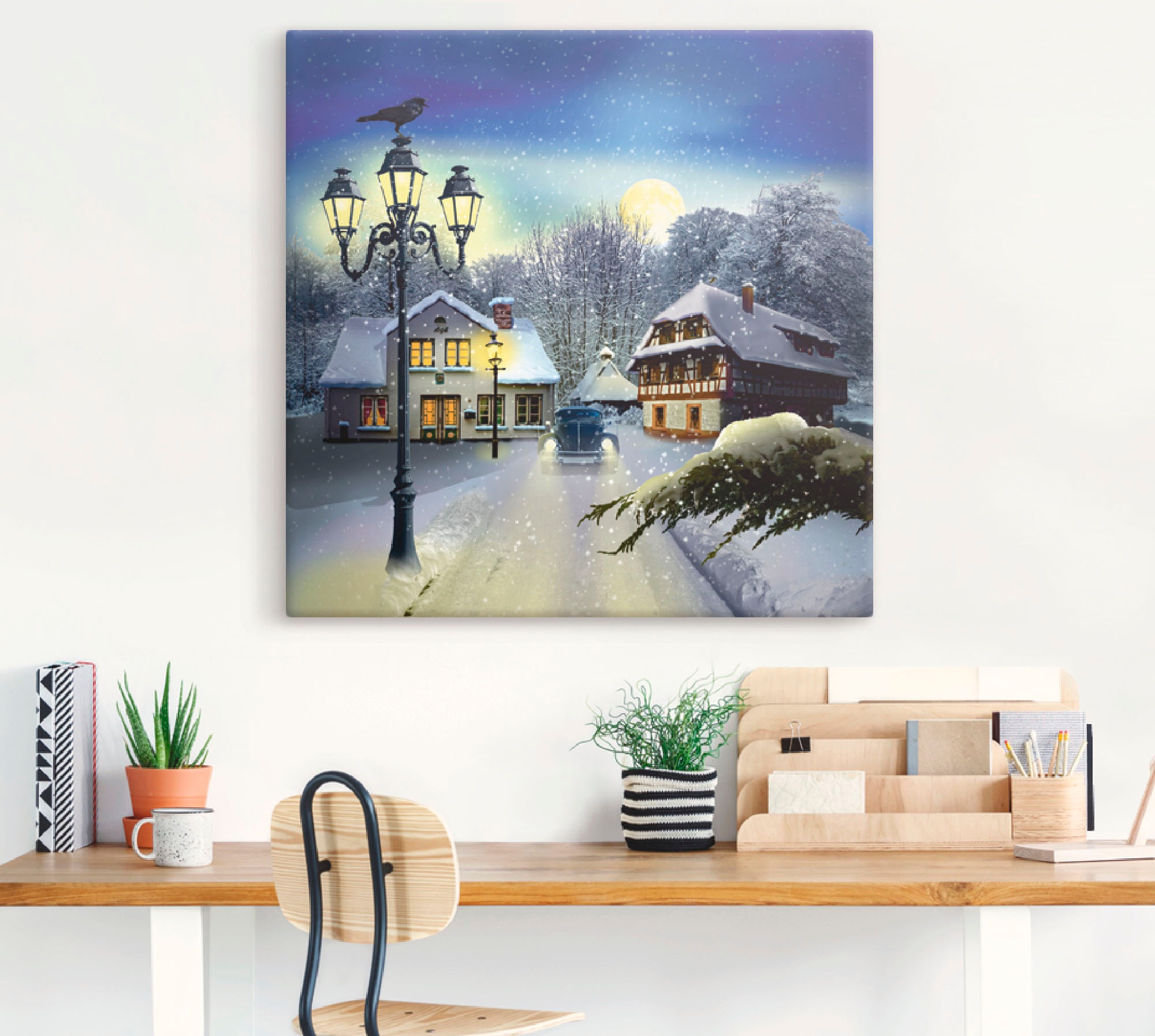 Artland Wandbild »Winterzeit«, Vier Jahreszeiten, (1 St.), als Leinwandbild, Poster, Wandaufkleber in verschied. Größen