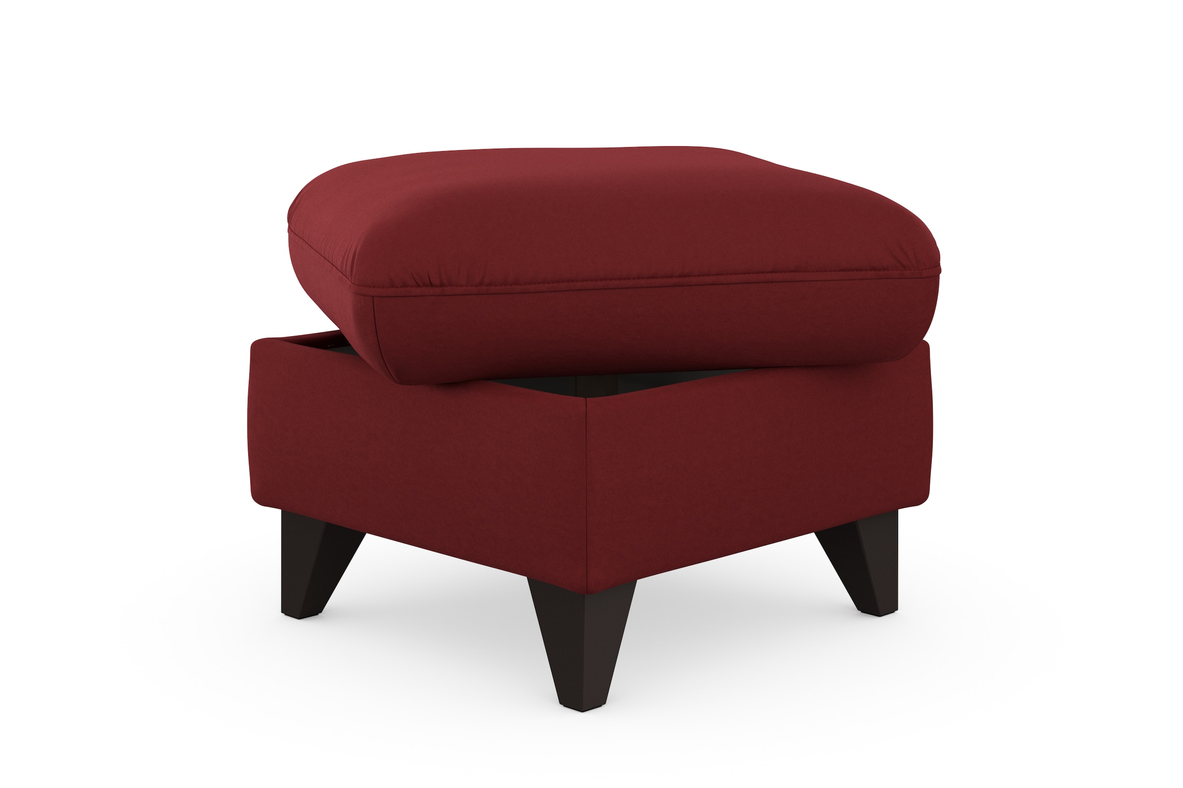 sit&more Stauraumhocker »Mellum«, mit Stauraum und wengefarbenen Holzfüßen