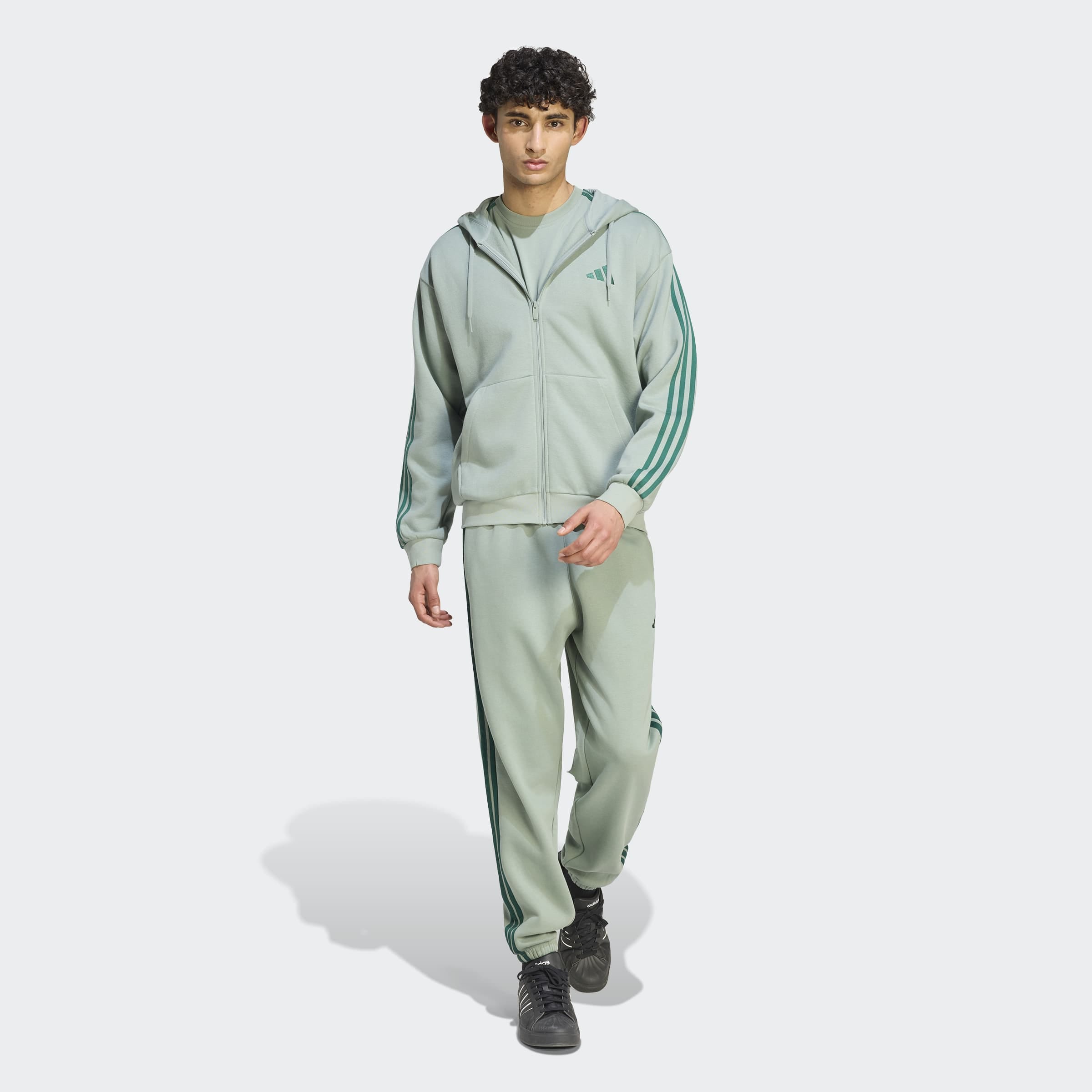 adidas Sportswear Kapuzensweatshirt »ESSENTIALS 3-STREIFEN FLEECE«
