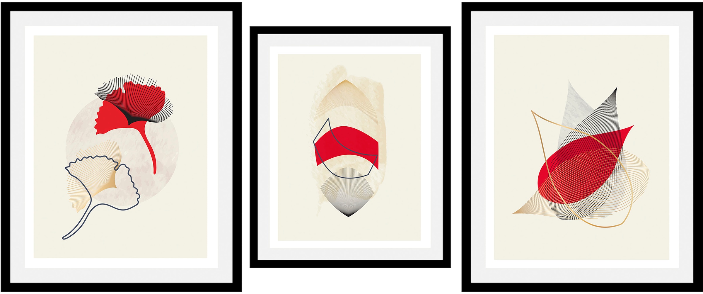 queence Bild "Set Halka", (1 St.), gerahmt günstig online kaufen