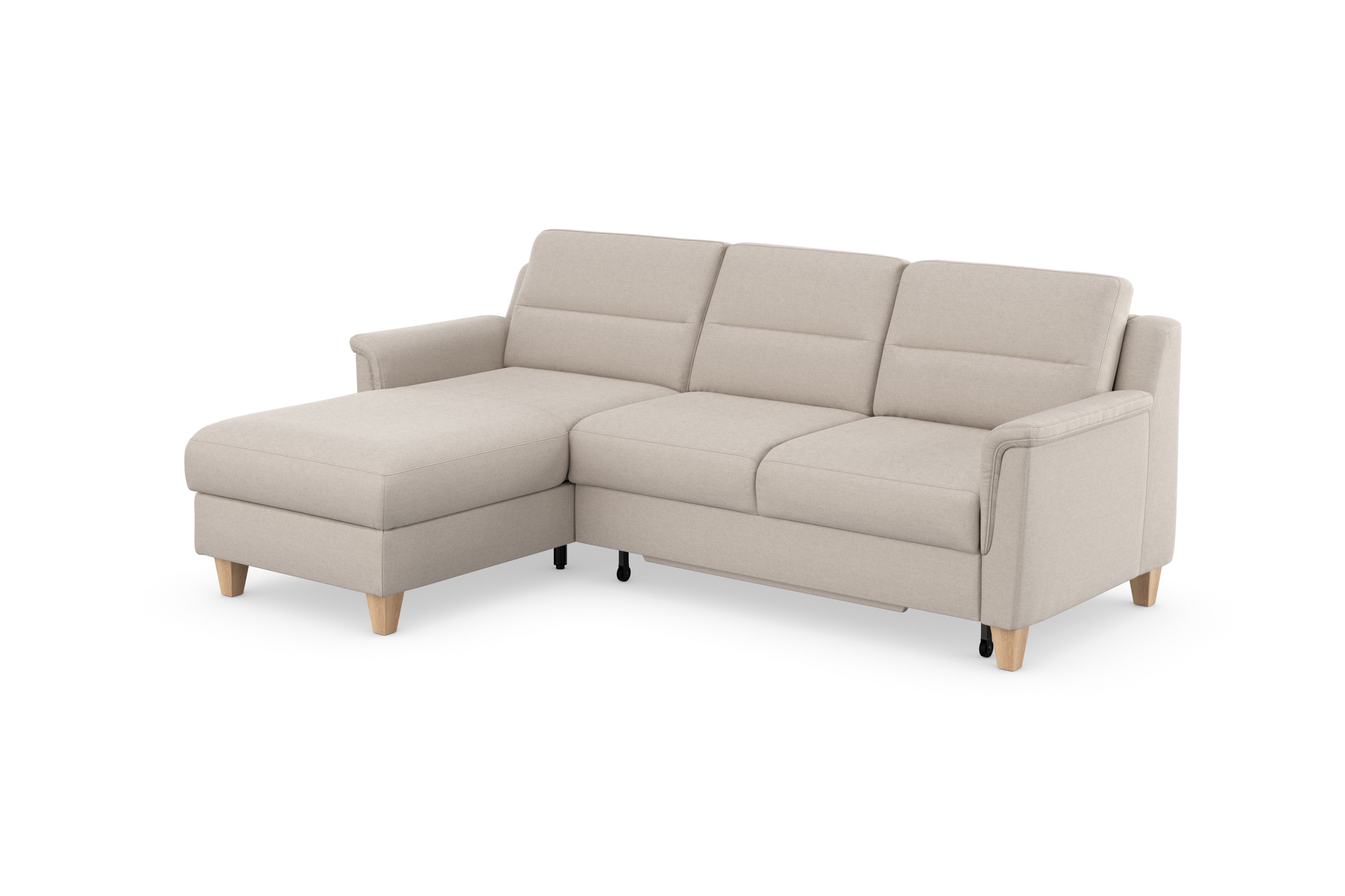 Ecksofa SIT & MORE "Farö L-Form", grau (elephant), B:234cm H:90cm T:168cm, Sofas, Ecksofa, inklusive Federkern, wahlweise mit Bettfunktion und Bettkasten 3