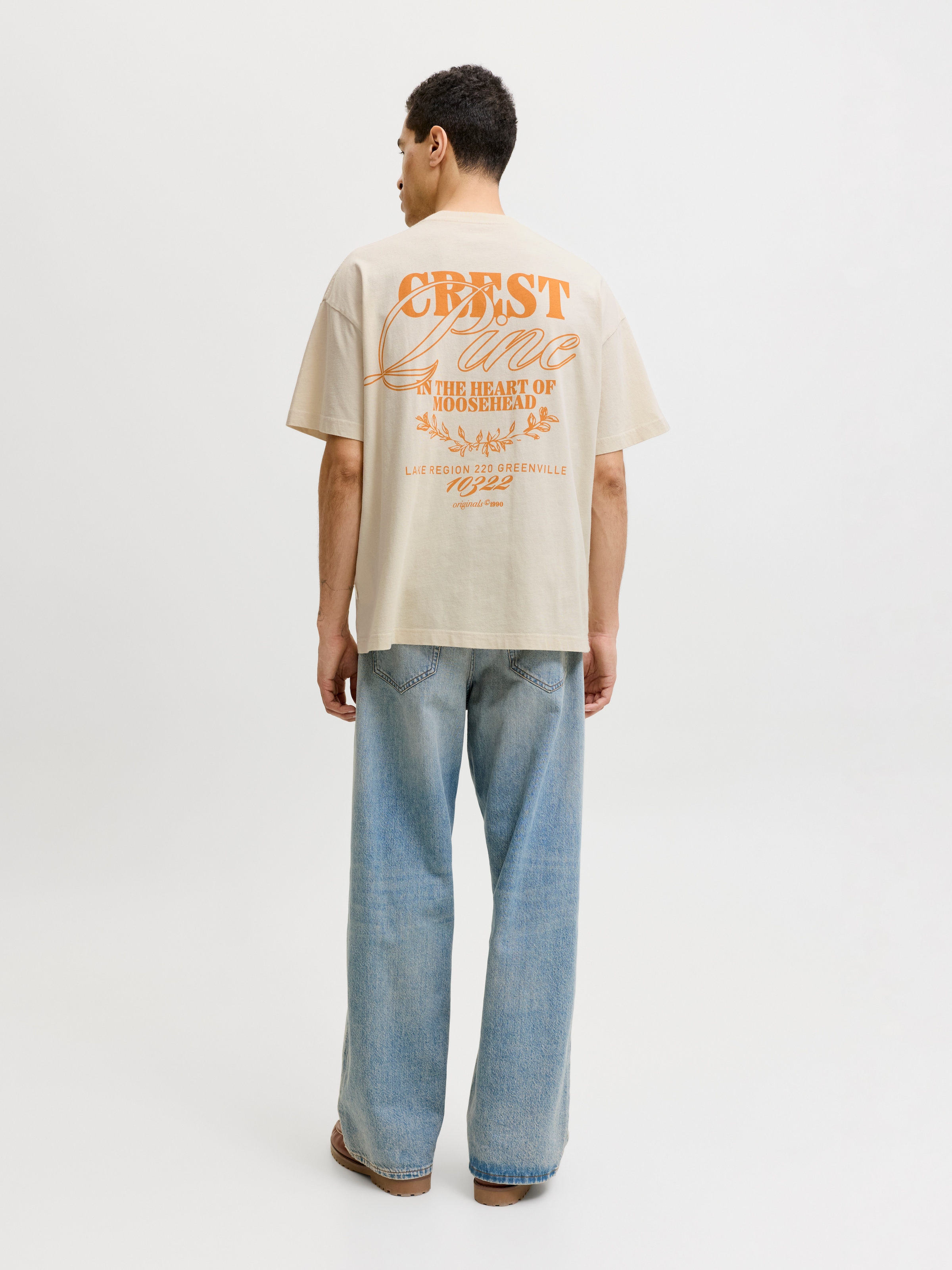 Jack & Jones T-Shirt »JORMAINE WASHED BACK TEE SS CREW NECK«