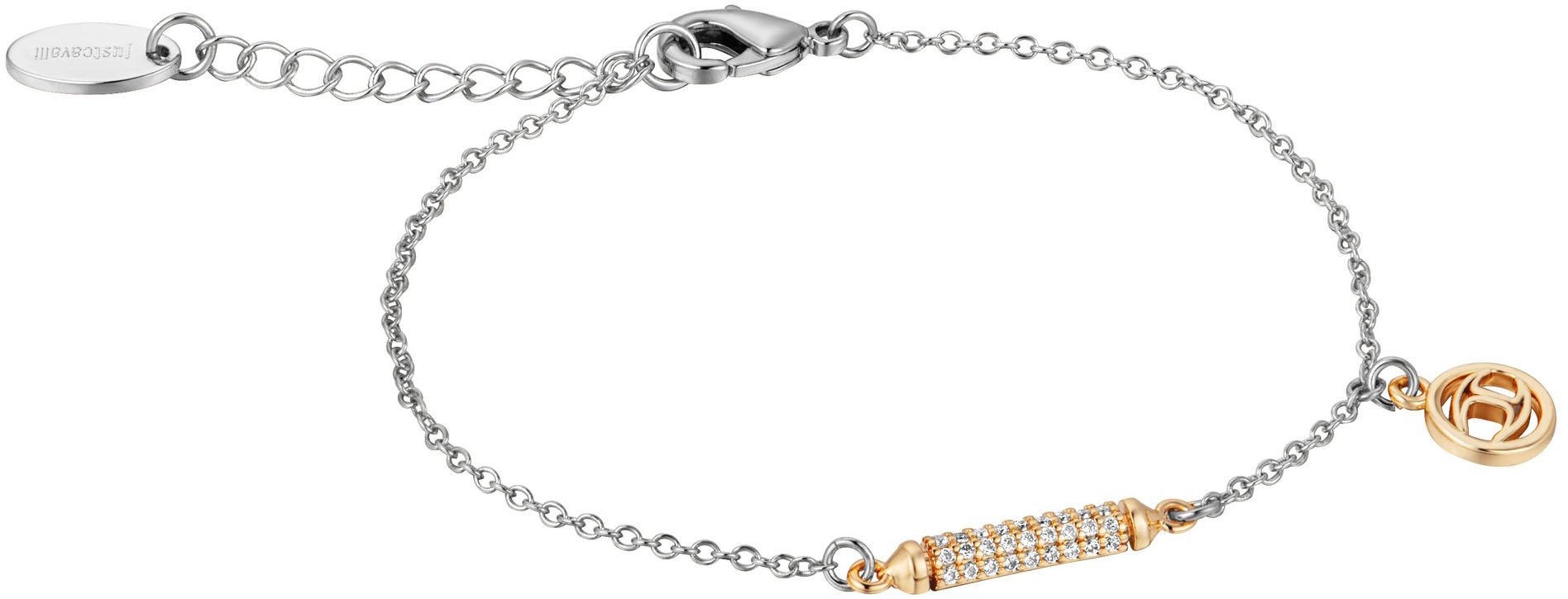 Just Cavalli Time Quarzuhr »Savoca«, (Set, 2 tlg., mit Armband), Armbanduhr, Damenuhr, Kristallsteine, Edelstahlarmband, Gerschenkidee