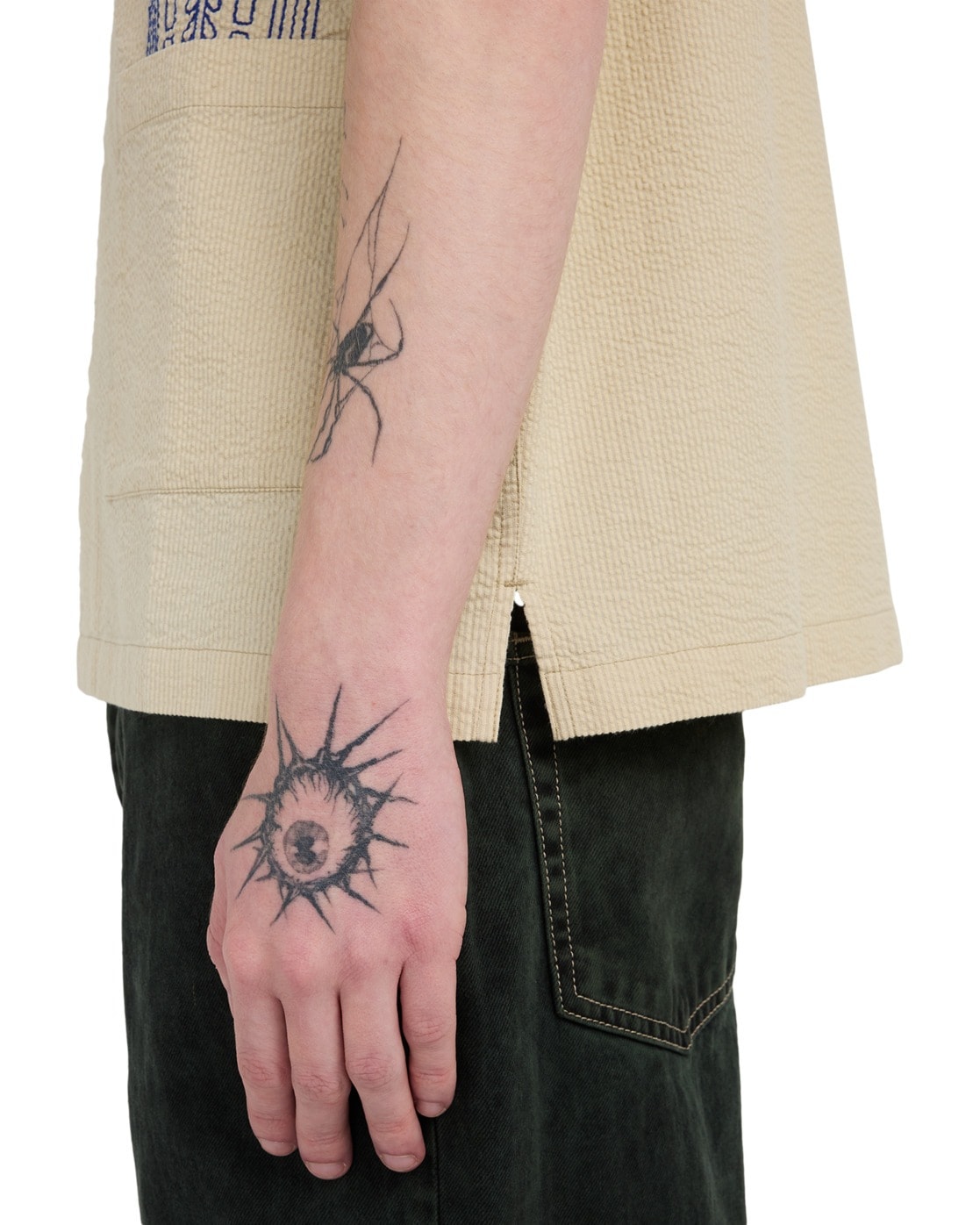 Element Kurzarmhemd »Seersucker Embroidery«