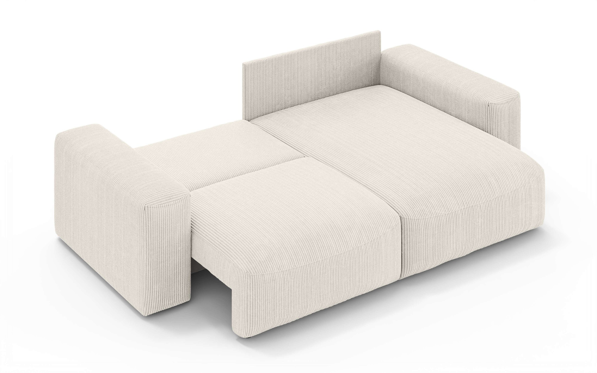 OTTO home Ecksofa »MATTS Schlafsofa mit Bettkasten, Maße B/T/H: 265/159/89 cm«, L-Form mit Recamiere rechts oder links, hoher Sitzkomfort