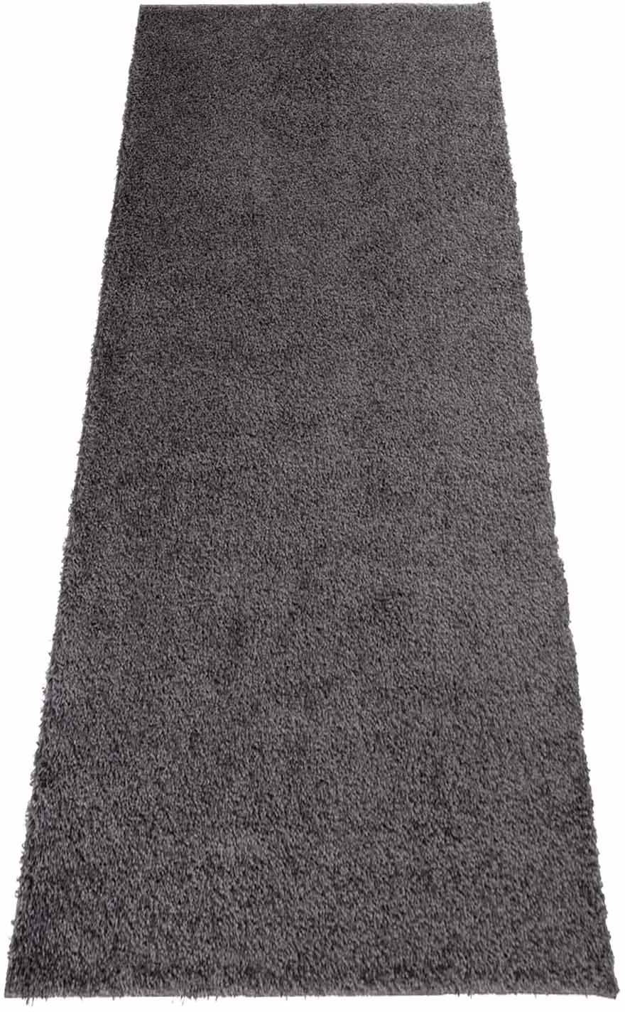 Carpet City Hochflor-Teppich "Shaggi uni 500" rechteckig 30 mm Höhe Läufer, günstig online kaufen