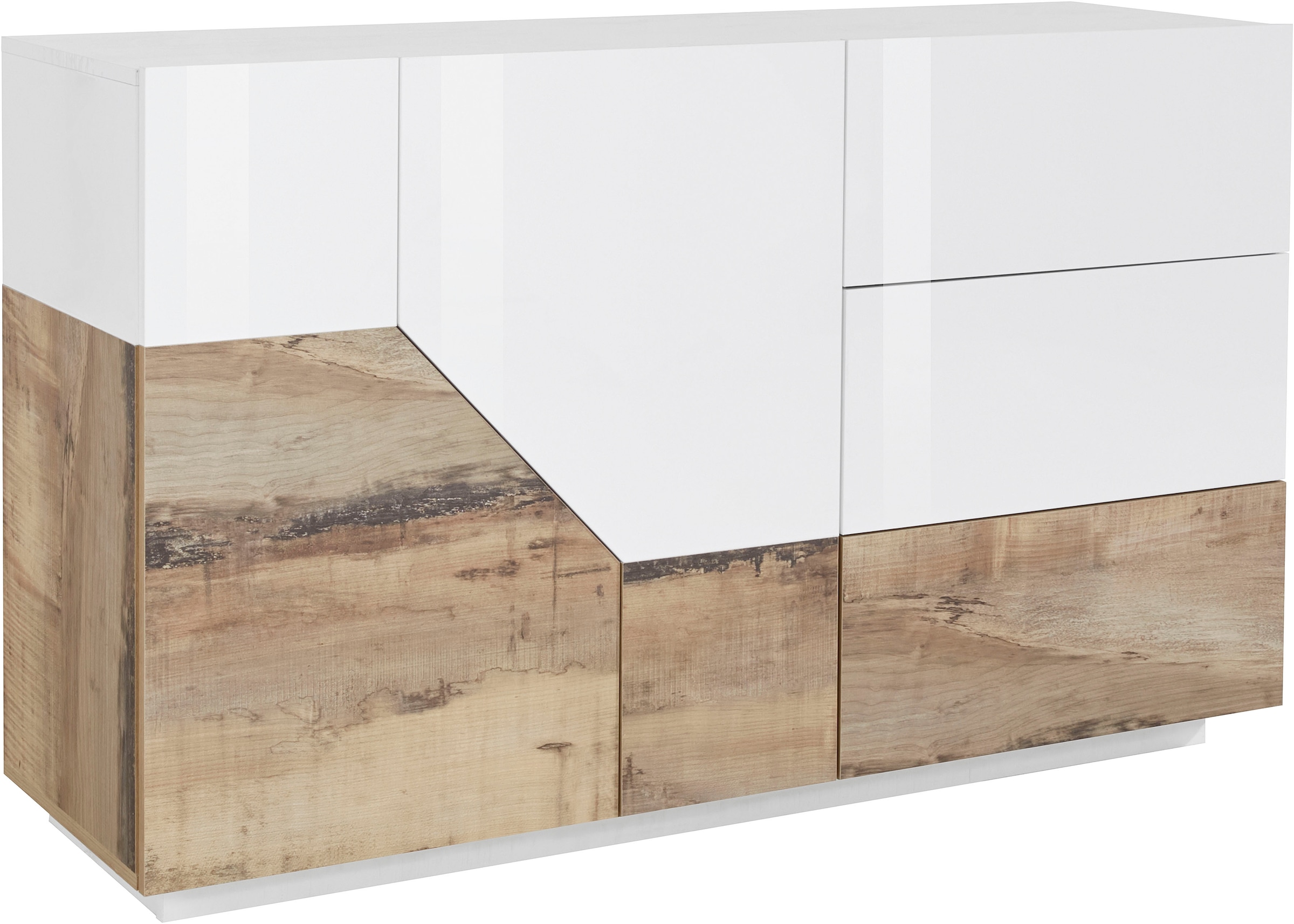 INOSIGN Sideboard »ALIEN-Kommode, Schrank, Anrichte mit 2 Türen und 3 Schubkästen«, Sideboard Breite ca. 140 cm "100 % Made in Italy"