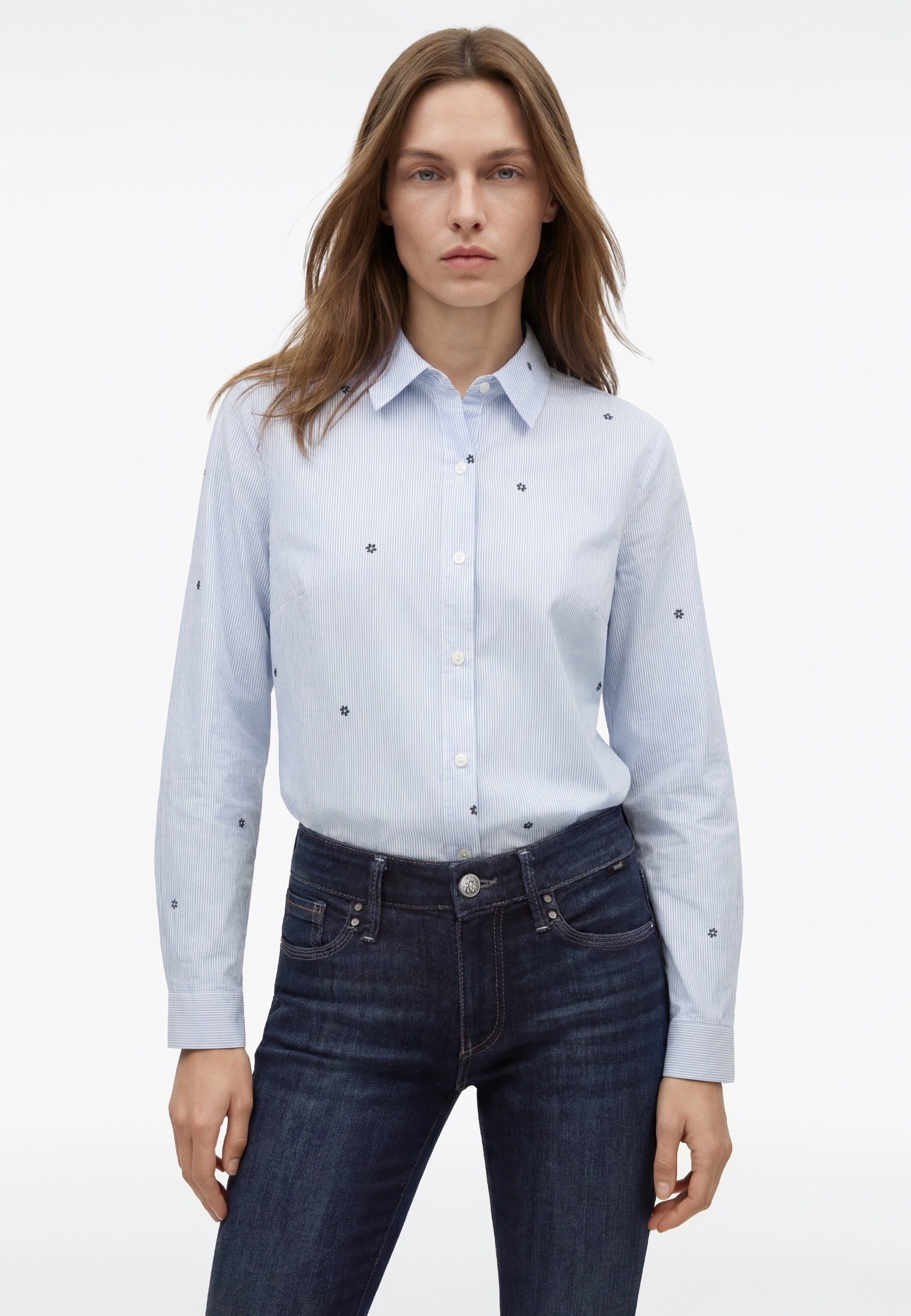 Thumbnail - Mavi Langarmbluse "LONG SLEEVE WOVEN SHIRT" Bluse Langarm