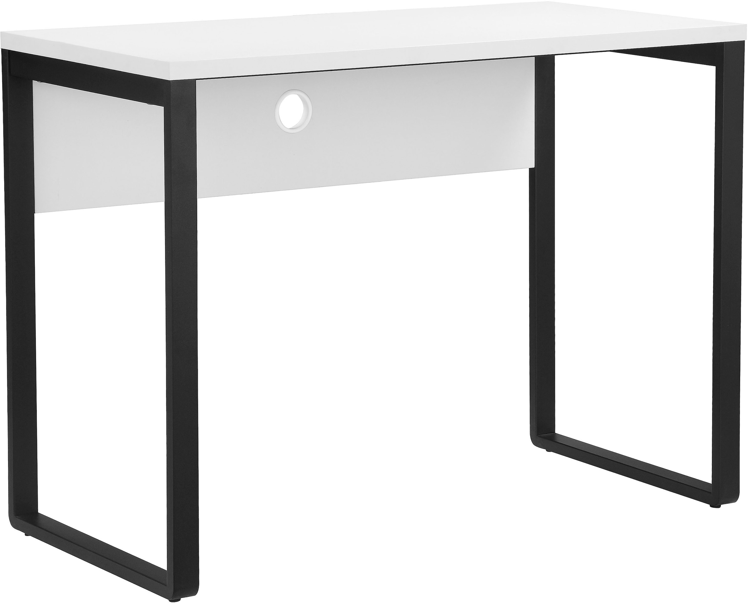 Schreibtisch »Moid«, Computertisch, Kabeldurchlass, Metallkufen, Breite 100 cm