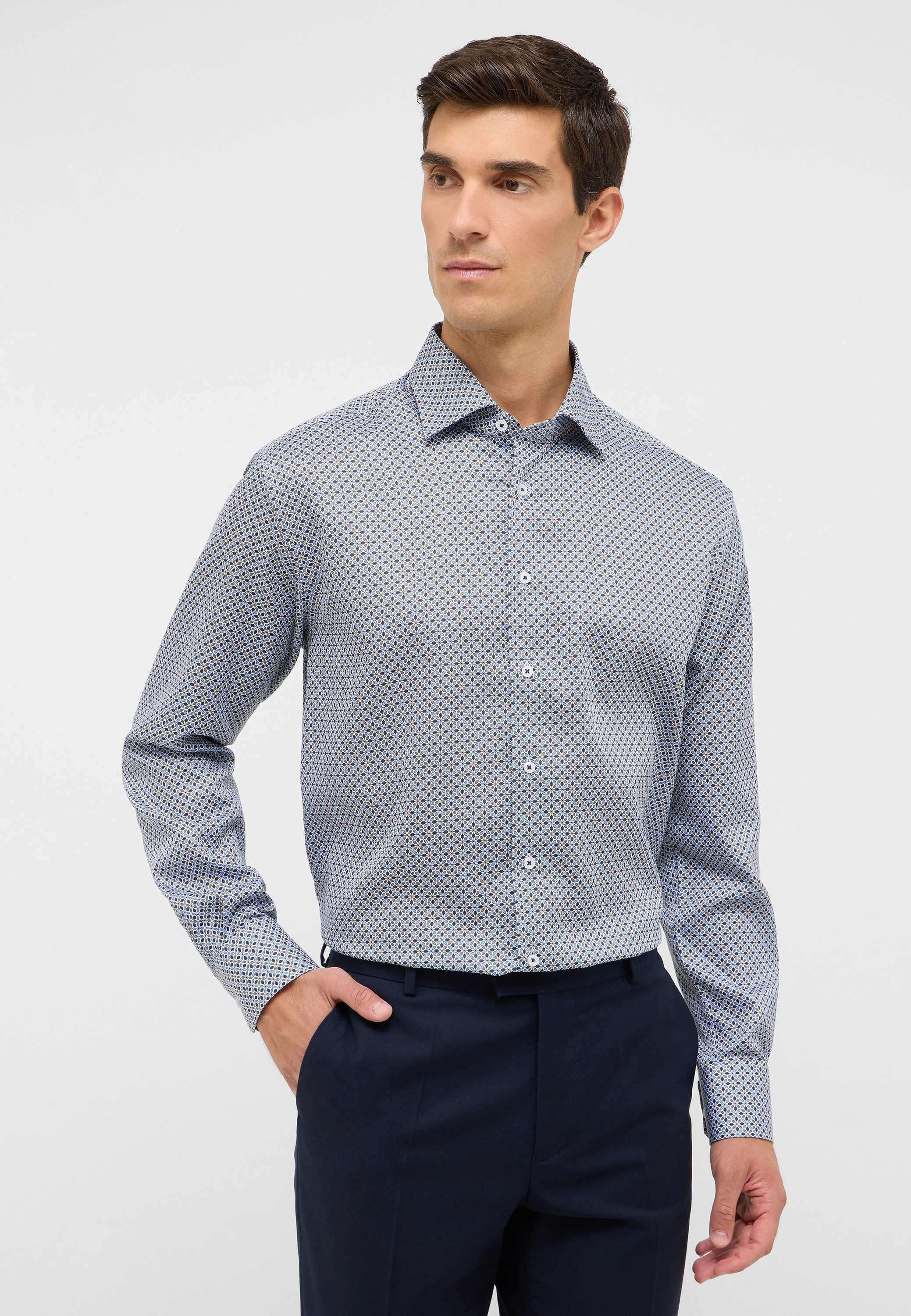 Eterna Langarmhemd "MODERN FIT" NON IRON (bügelfrei) günstig online kaufen