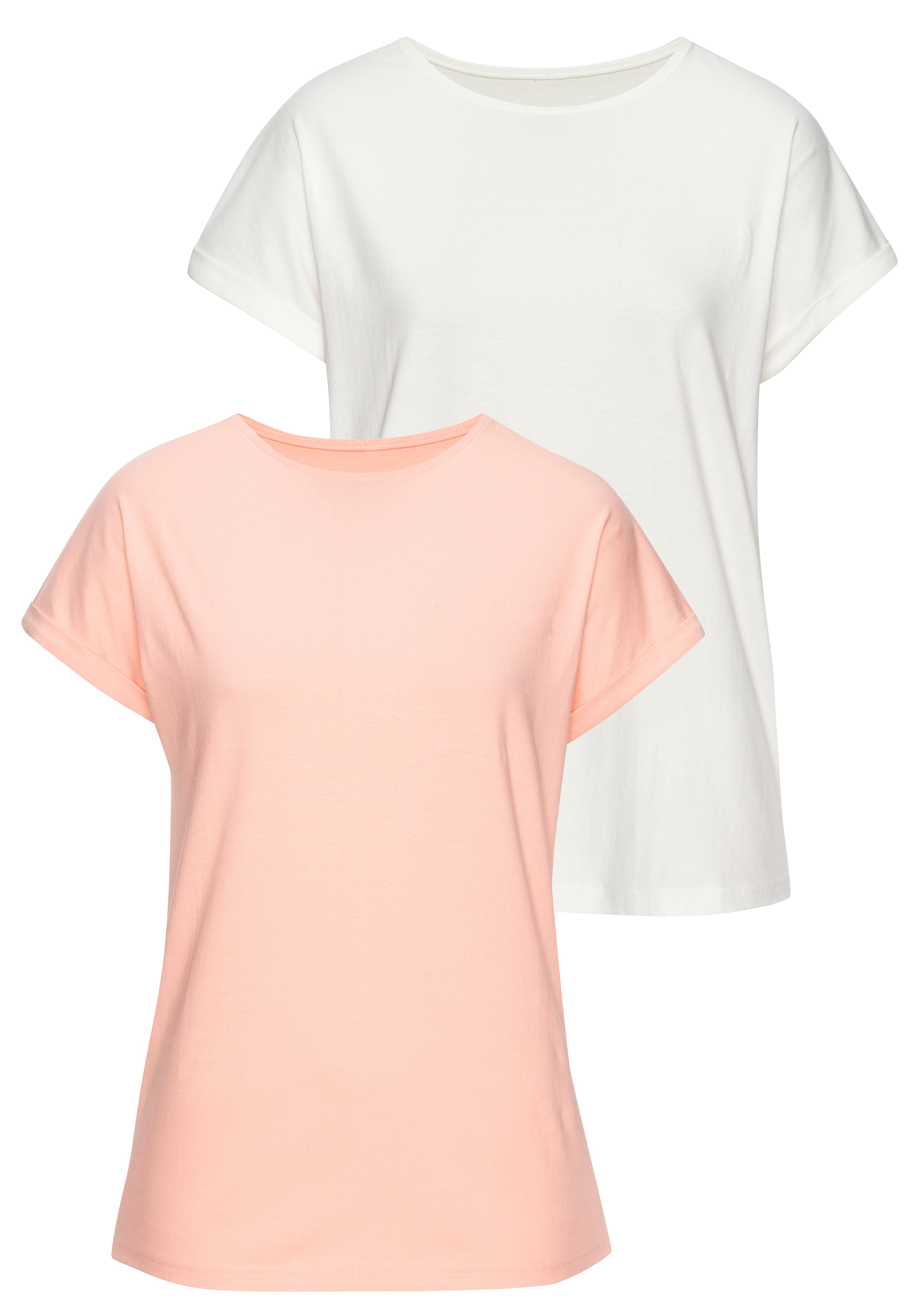 Vivance by Lascana T-Shirt aus luftiger Bio-Baumwoll-Qualität