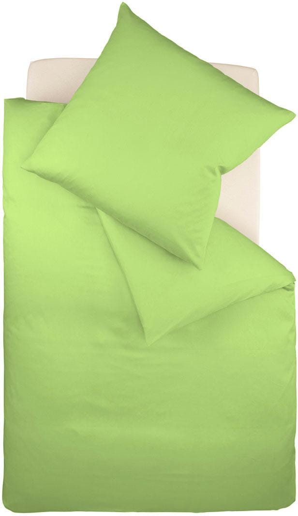 fleuresse Bettwäsche "Colours", in weicher Interlock Jersey Qualität aus 100% Baumwolle, Bett- und Kopfkissenbezug mit R