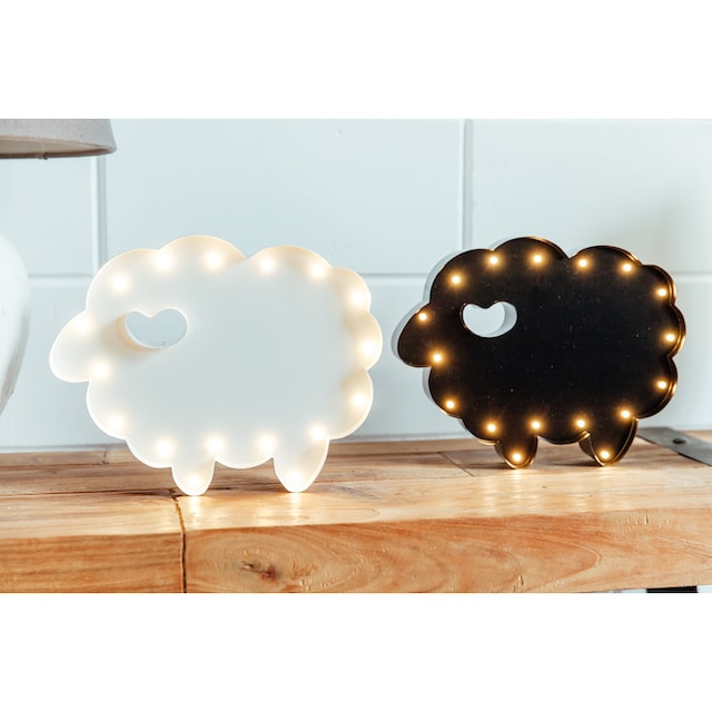 MARQUEE LIGHTS LED Dekolicht »Sheep«, 17 flammig-flammig, Wandlampe,  Tischlampe Sheep mit 17 festverbauten LEDs - 31x 24 cm bestellen | BAUR