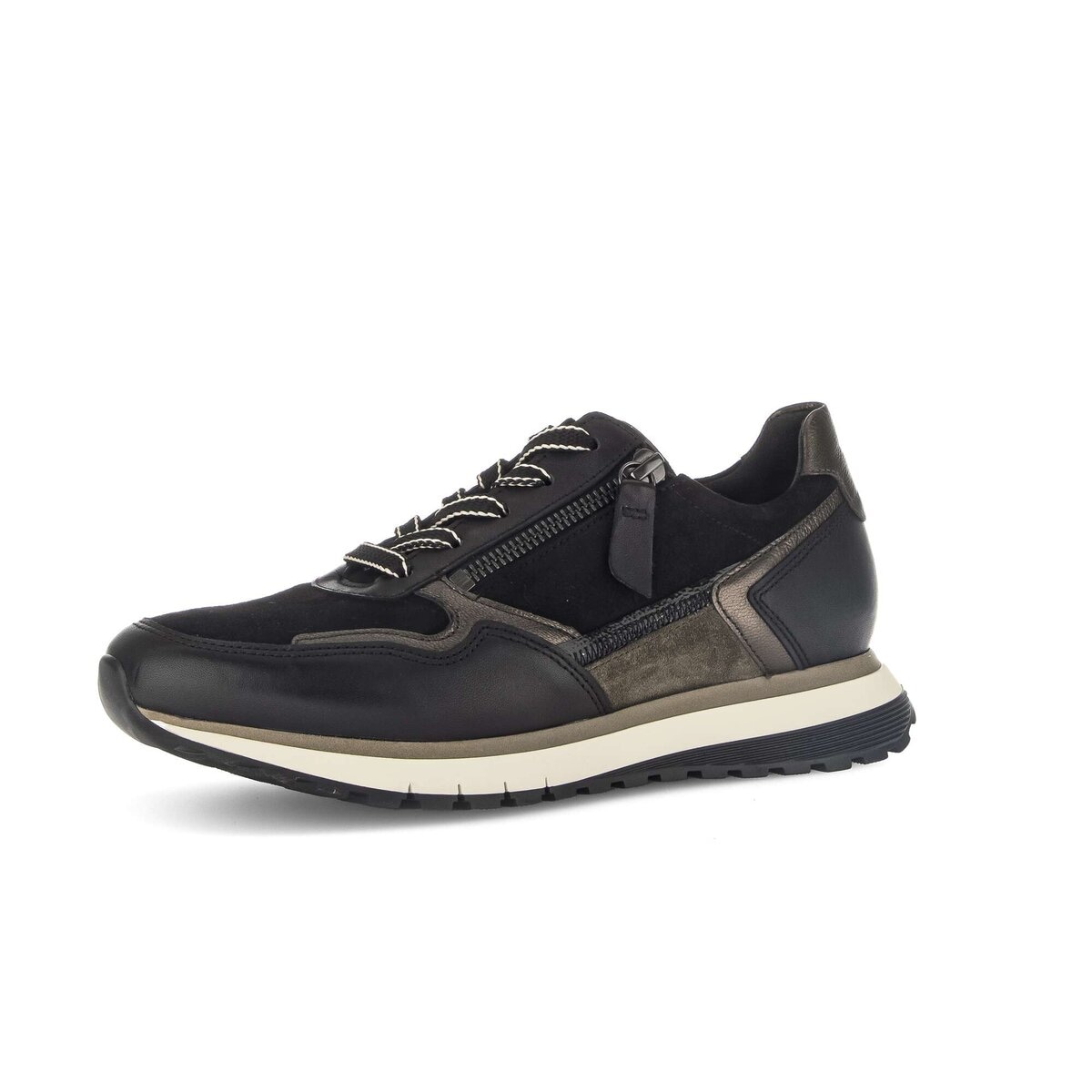 Gabor Sneaker "Sneaker low Materialmix Leder" günstig online kaufen