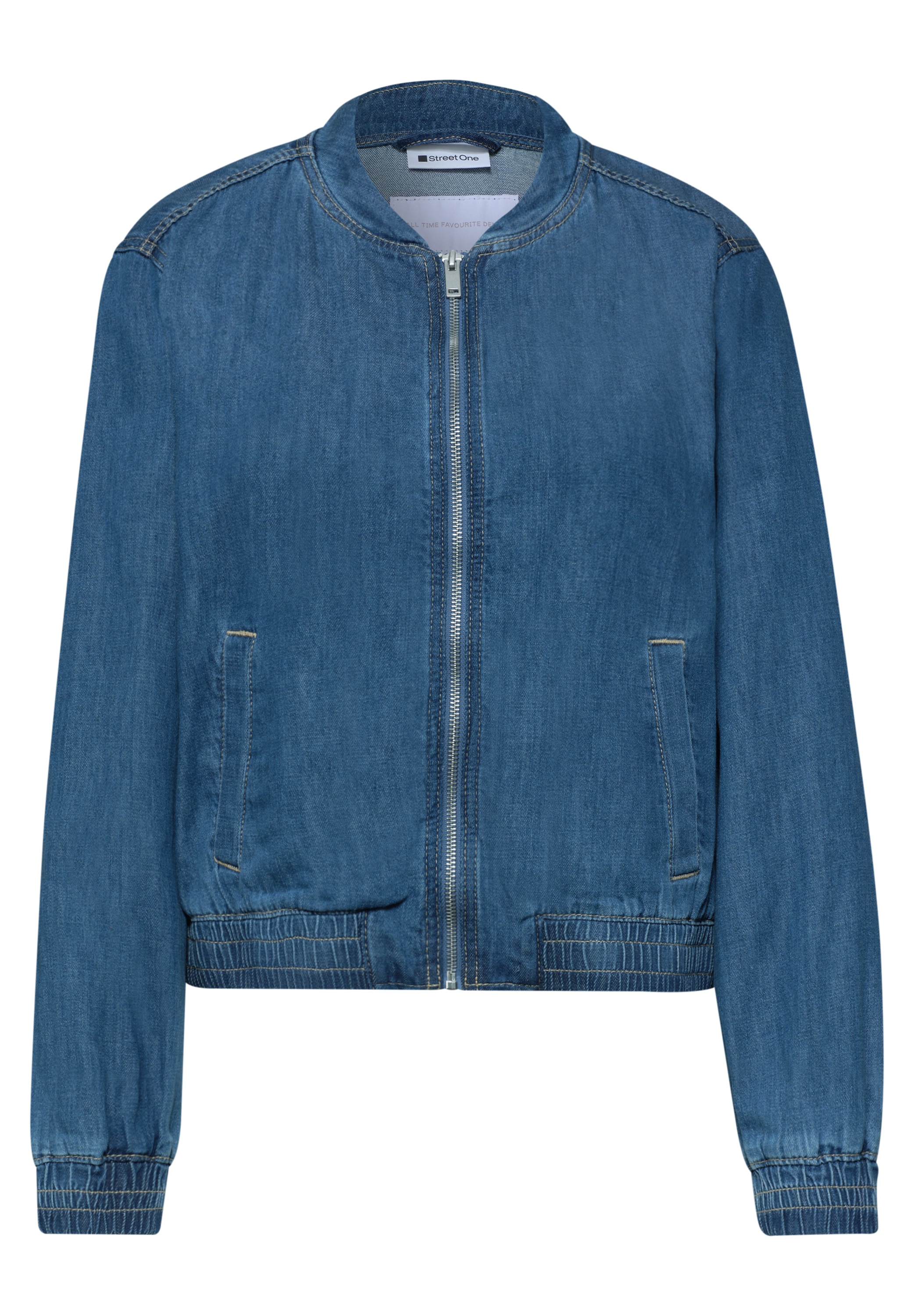 STREET ONE Jeansjacke ohne Kapuze im Denim-Style