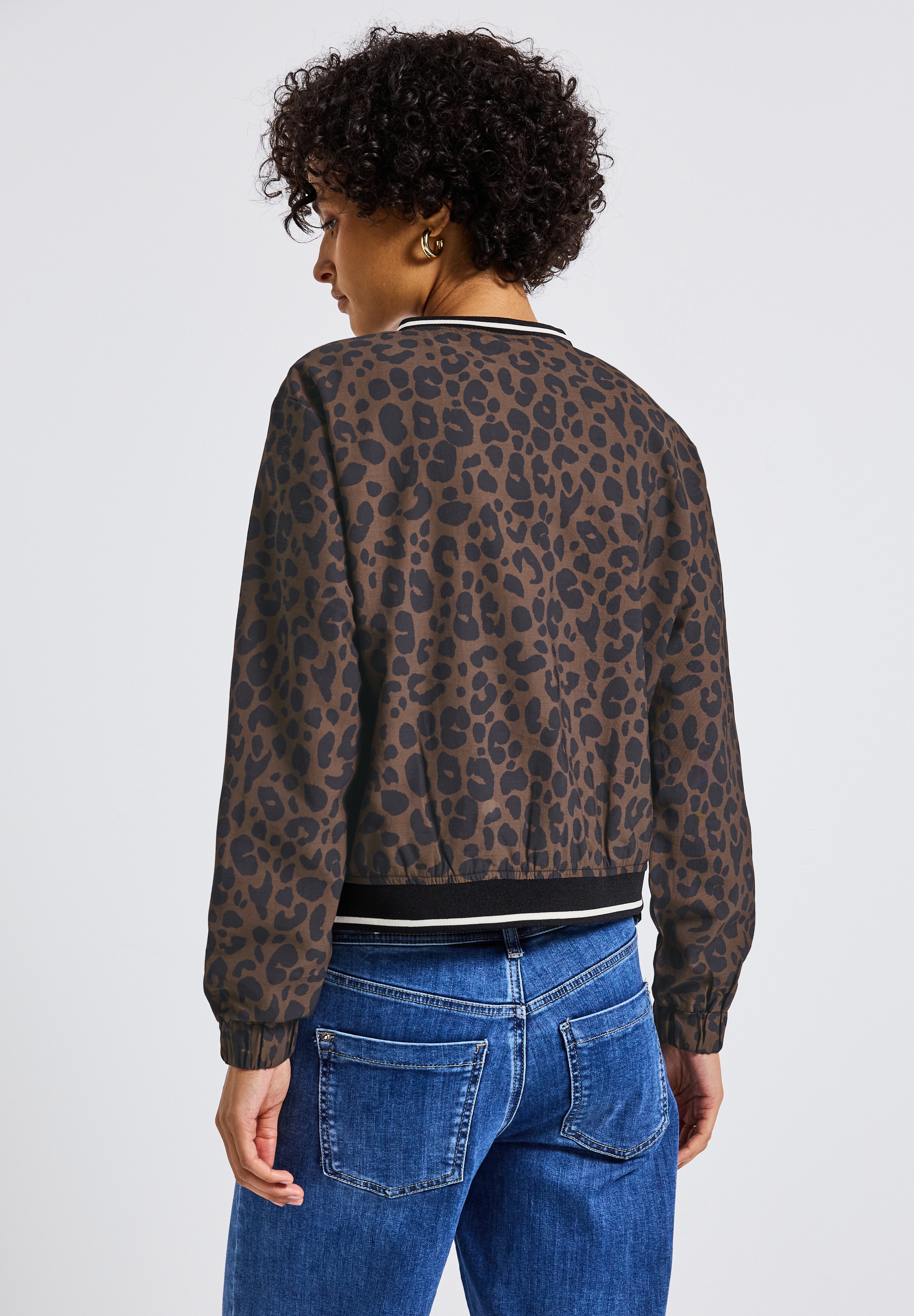 STREET ONE Blouson, ohne Kapuze, mit Leomuster