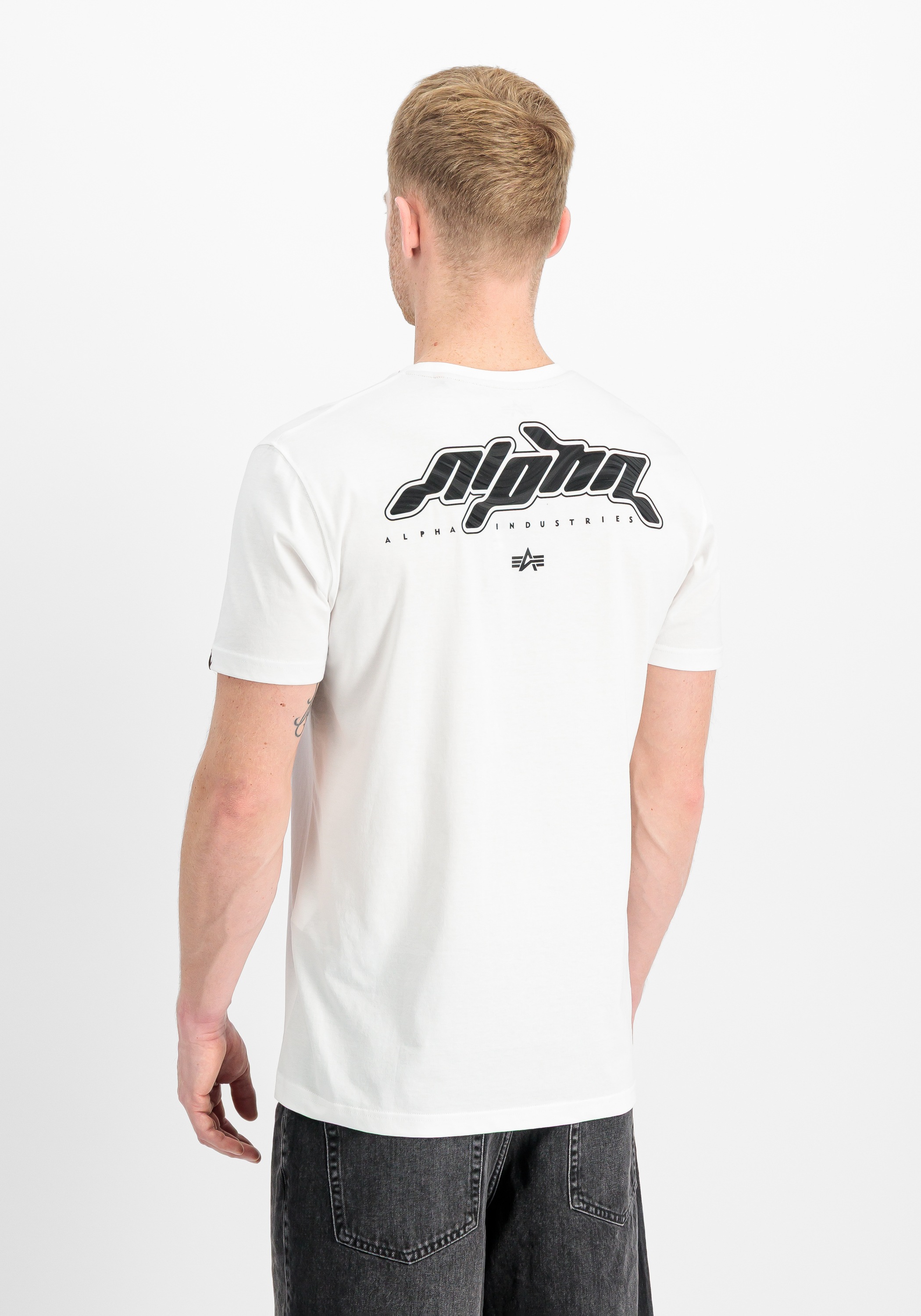 Alpha Industries T-Shirt »3D Wavy Backprint T-Shirt«