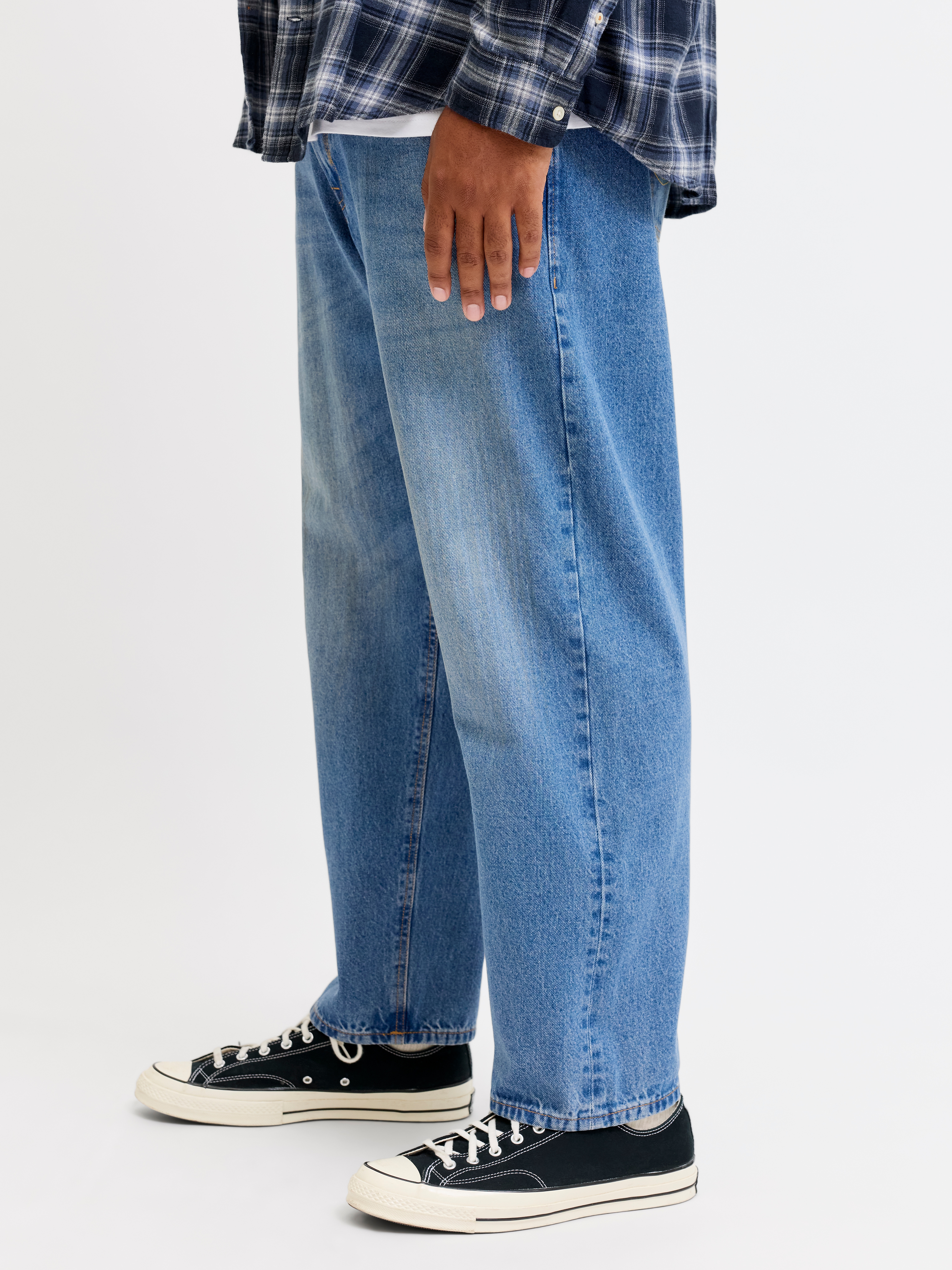 Jack & Jones PlusSize Relax-fit-Jeans "JJICHRIS JJORIGINAL AT 044 SN PLS" Baumwolle, relaxed fit