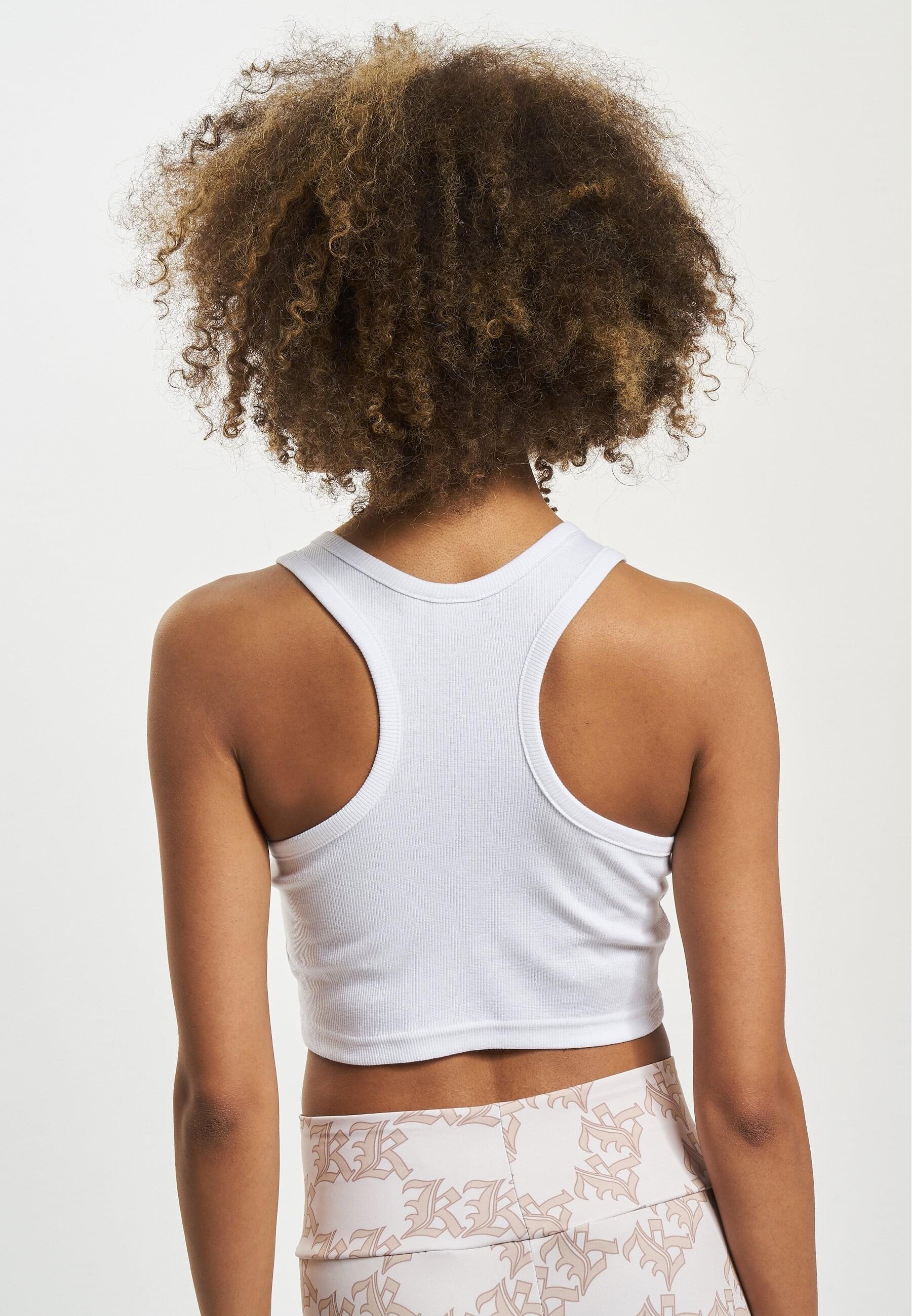 Karl Kani T-Shirt »Karl Kani Damen KW232-032-2 KK Small Signature Racer Rib Top«, (1 tlg.)