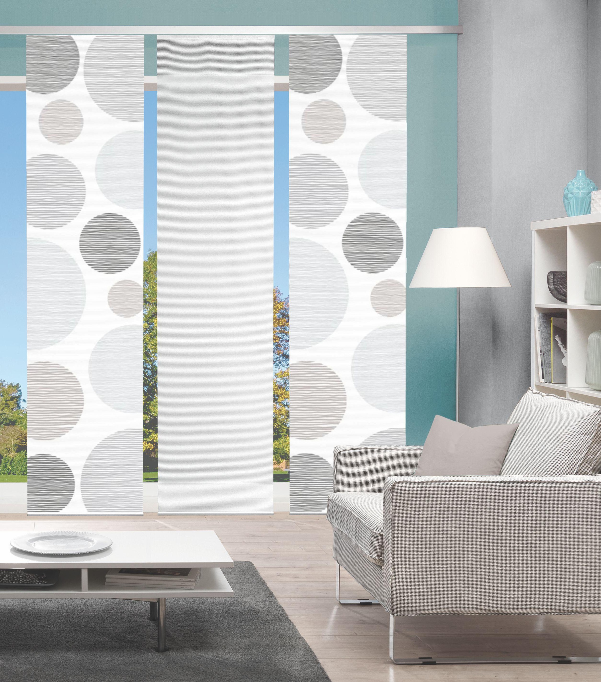 Vision S Schiebegardine "3ER SET BORDEN" Paneelwagen 3 Stk. tlg. HxB: 260x6 günstig online kaufen